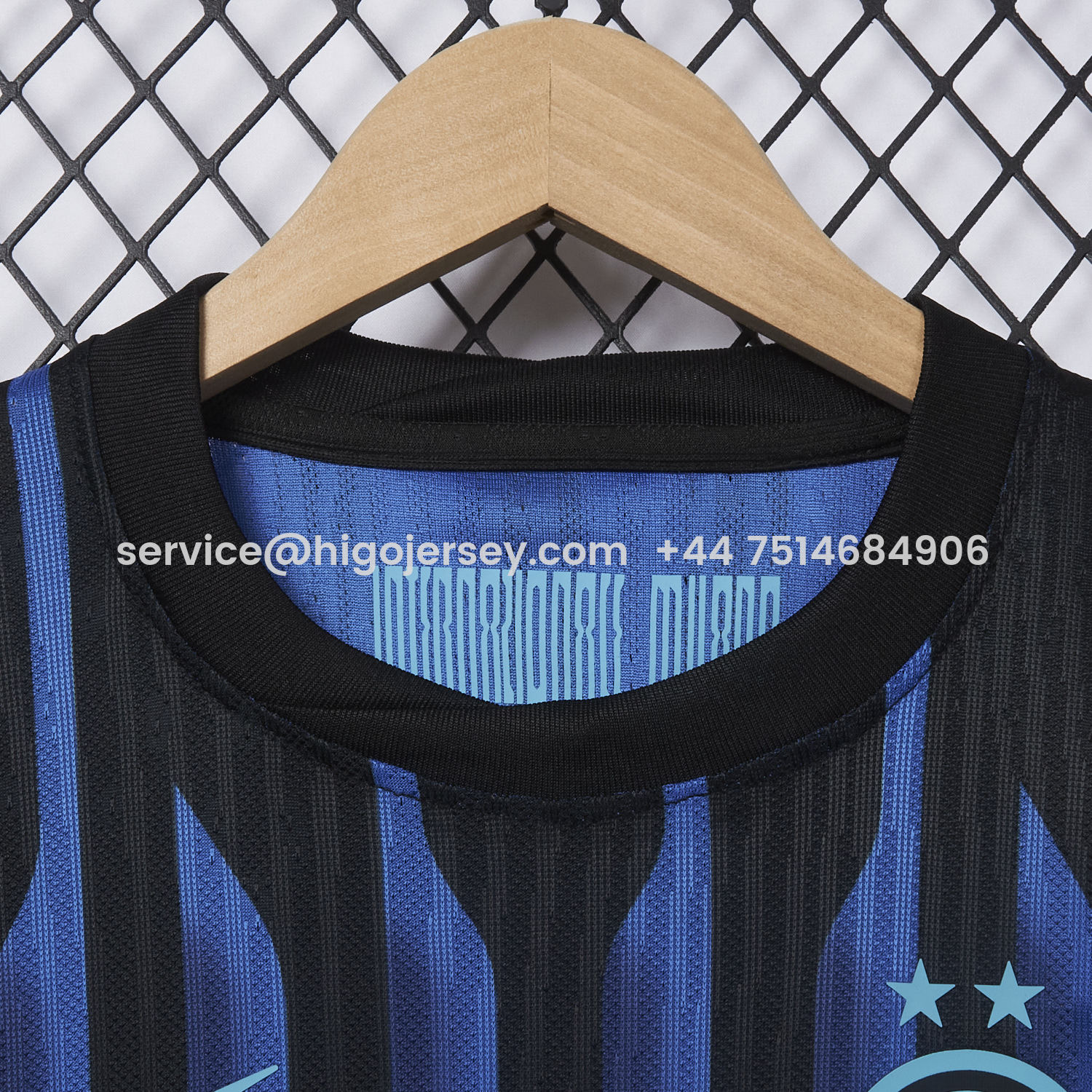 Higojerseys-Inter Milan 25-26 Home Kids Kit - Player Version