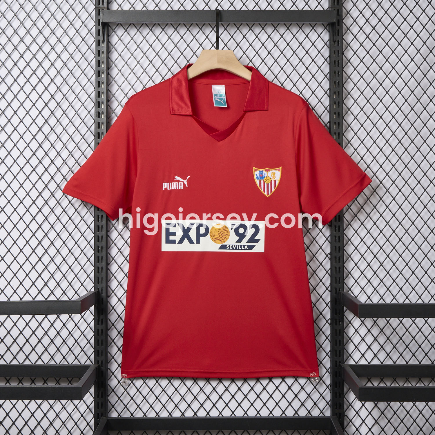 Higojerseys-Retro Sevilla FC 1987-90 Away Jersey