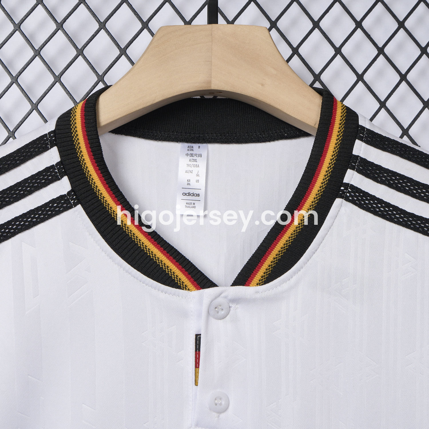 Higojerseys-Retro Germany 1996 Home Long Sleeves Jersey