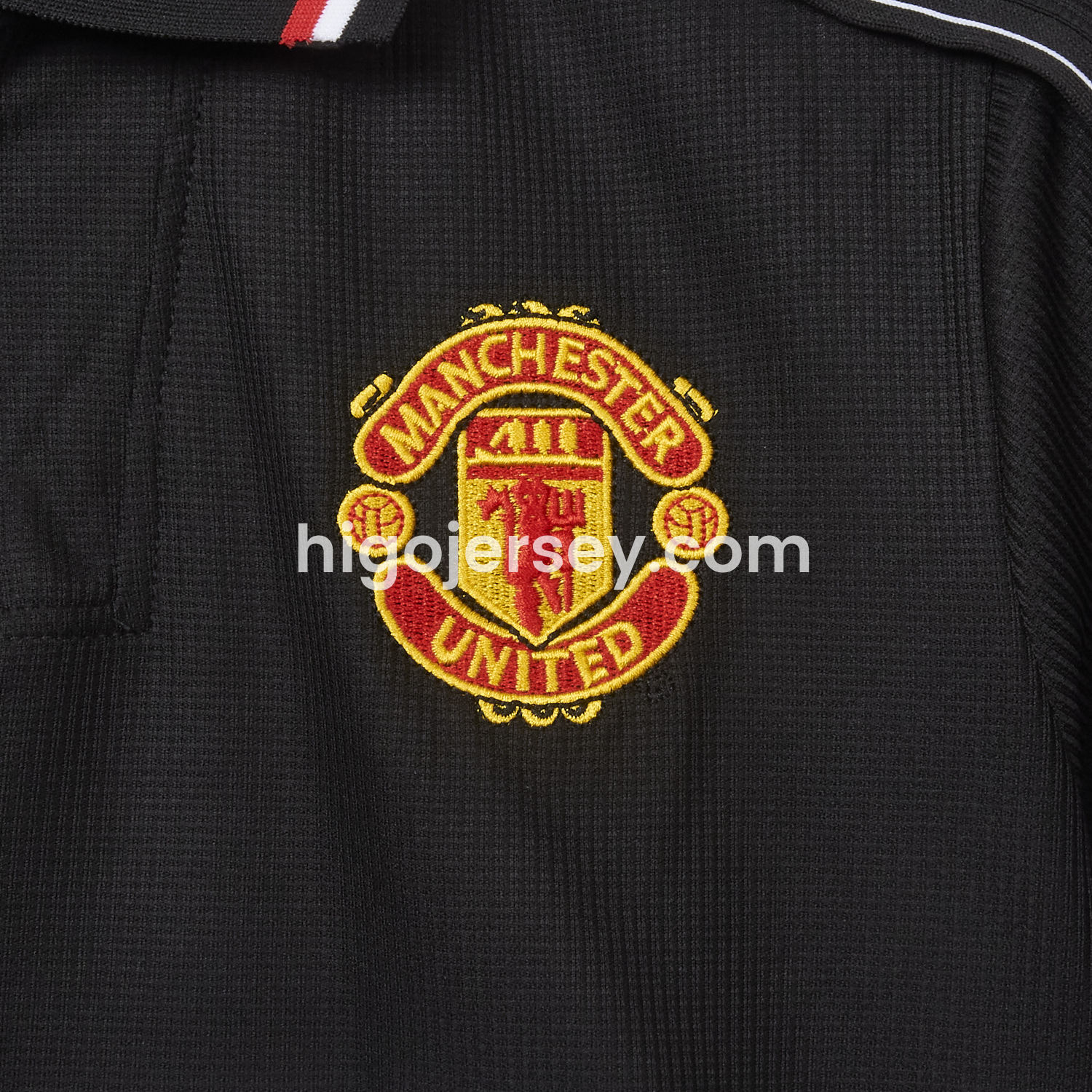 Higojerseys-Retro Manchester United 1998-99 Black Jersey