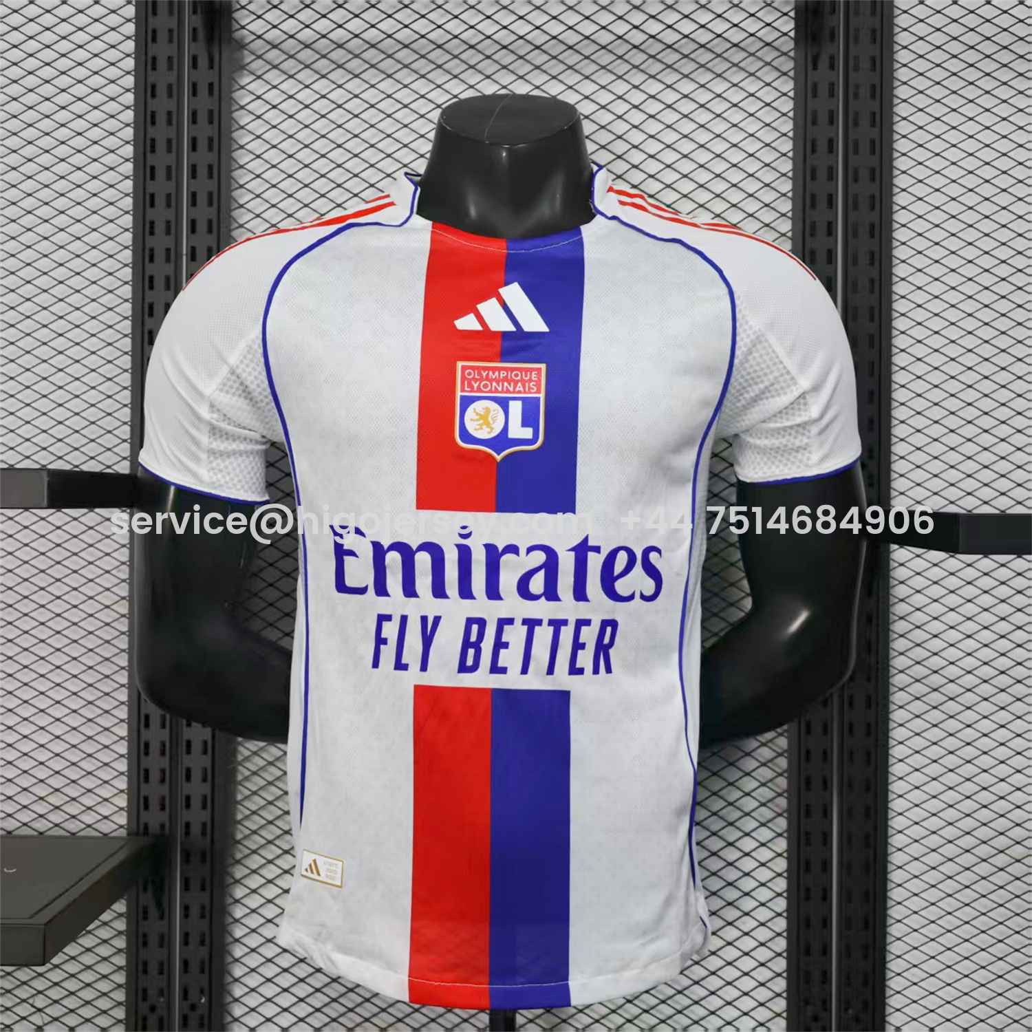 Higojerseys-Olympique Lyonnais Lyon 25-26 Home White Jersey - Player Version