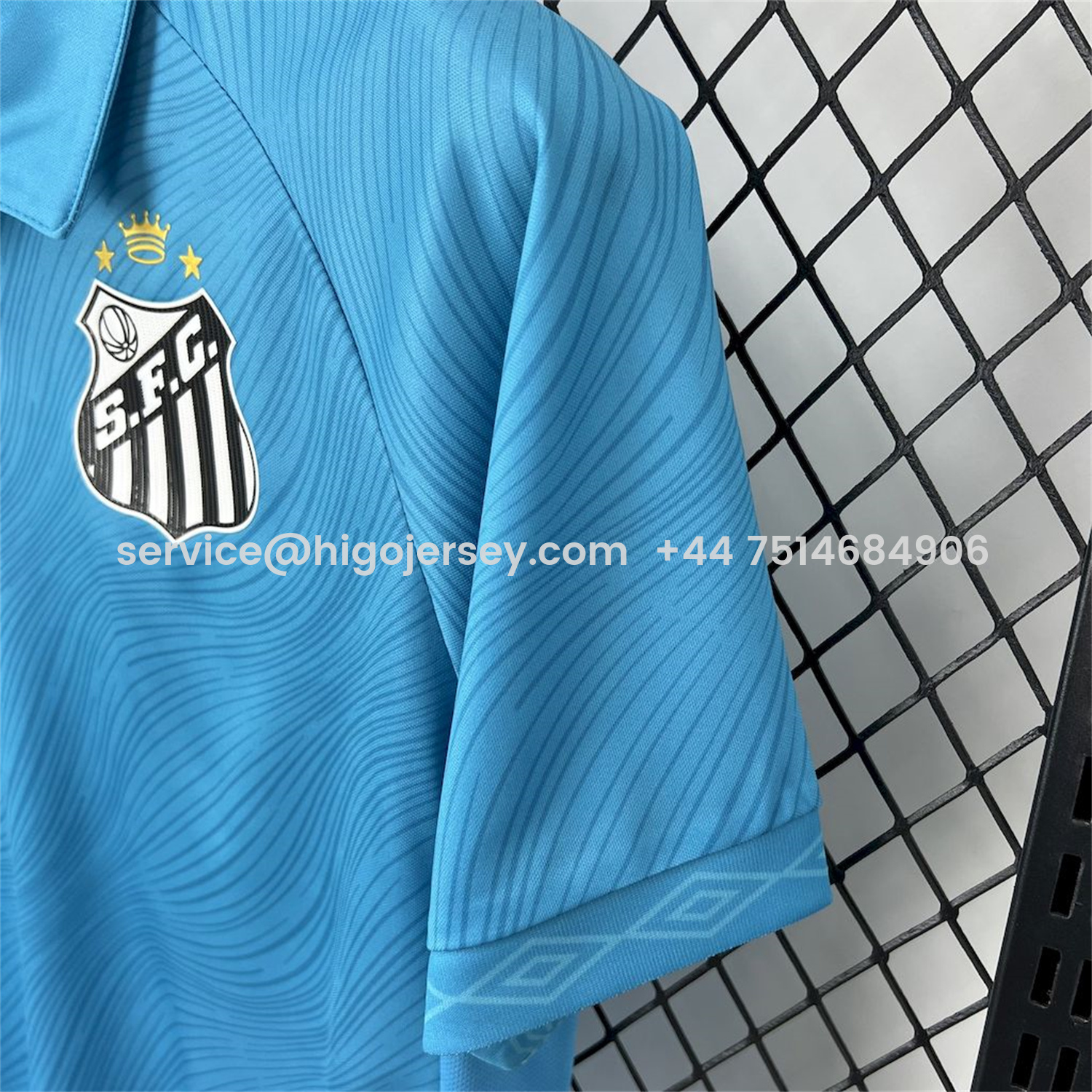 Higojerseys-Santos 25-26 Third Blue Jersey - Fans Version