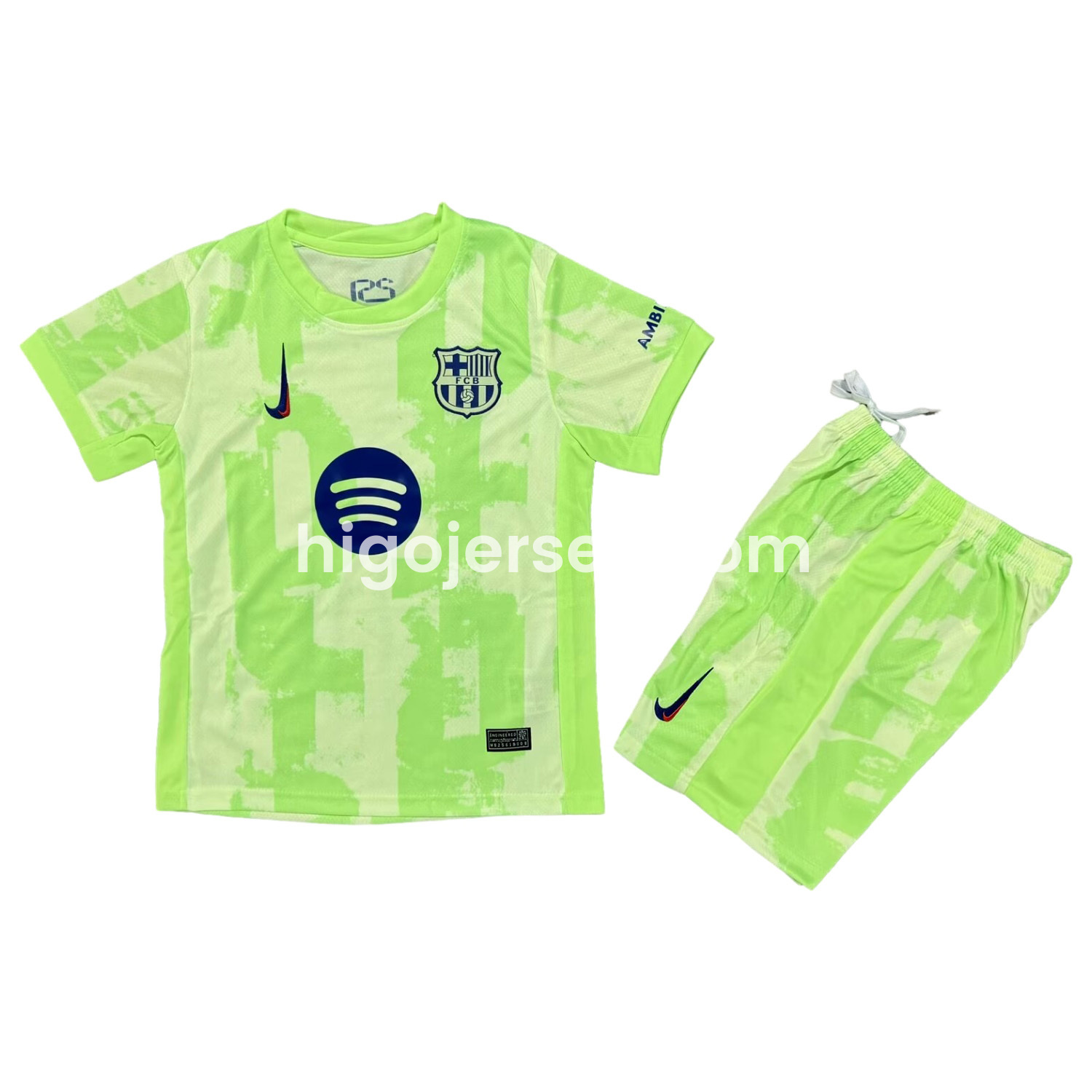 Higojerseys-Barcelona 24-25 Third Kids Kit with New Sponsor