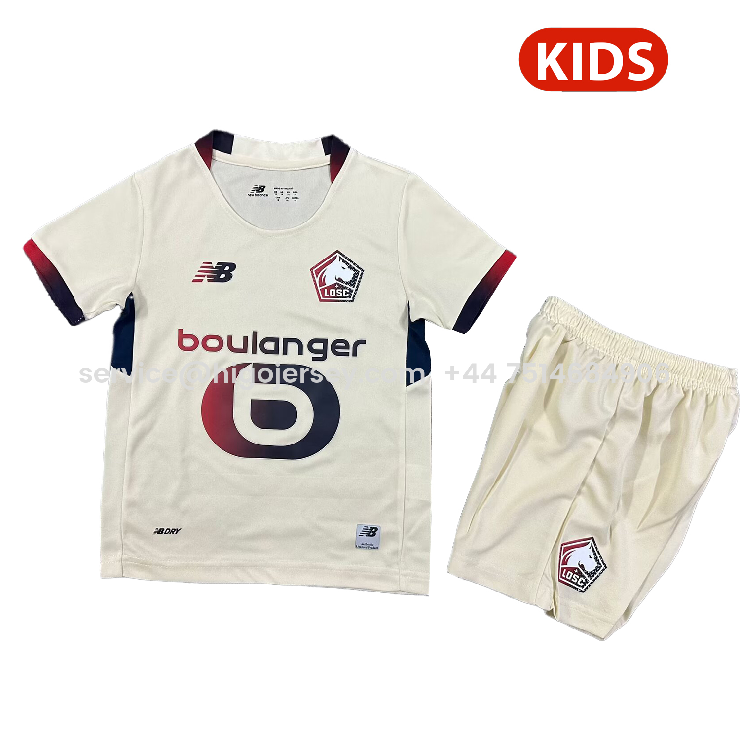 Higojerseys-Lille 25-26 Away Kids Kit