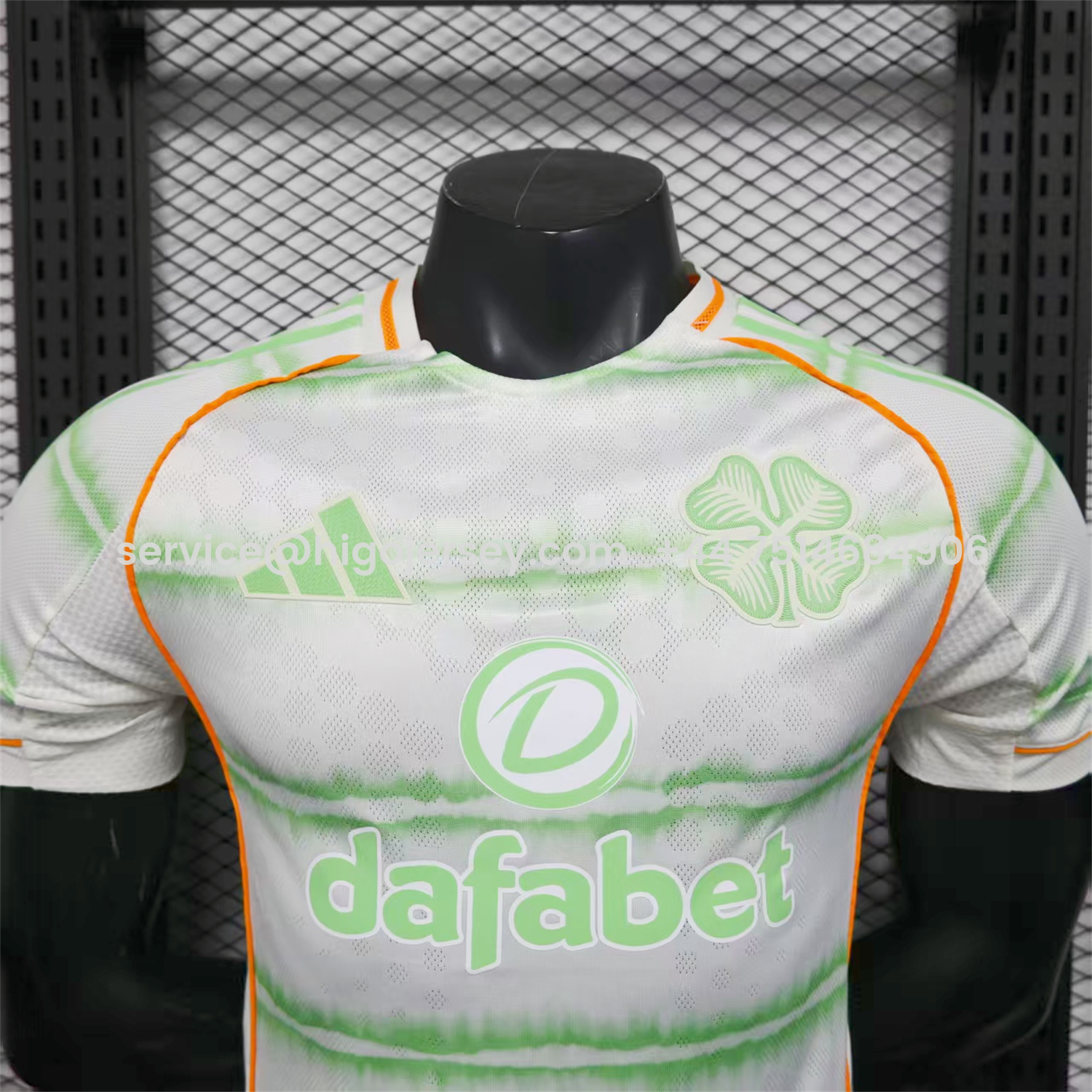 Higojerseys-Celtic 25-26 Third White Jersey - Player Version