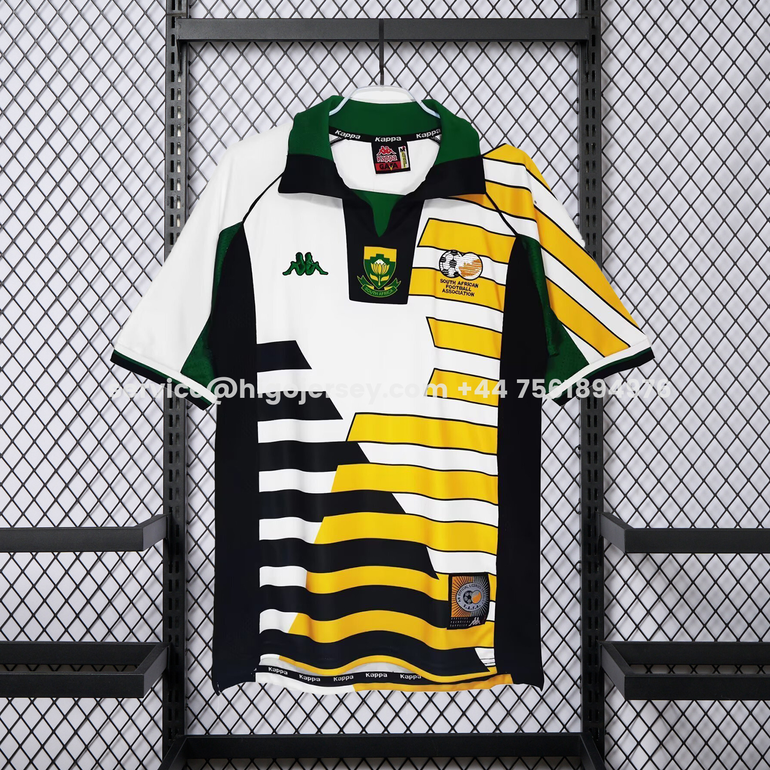 Higojerseys-Retro South Africa 1998 Home Jersey