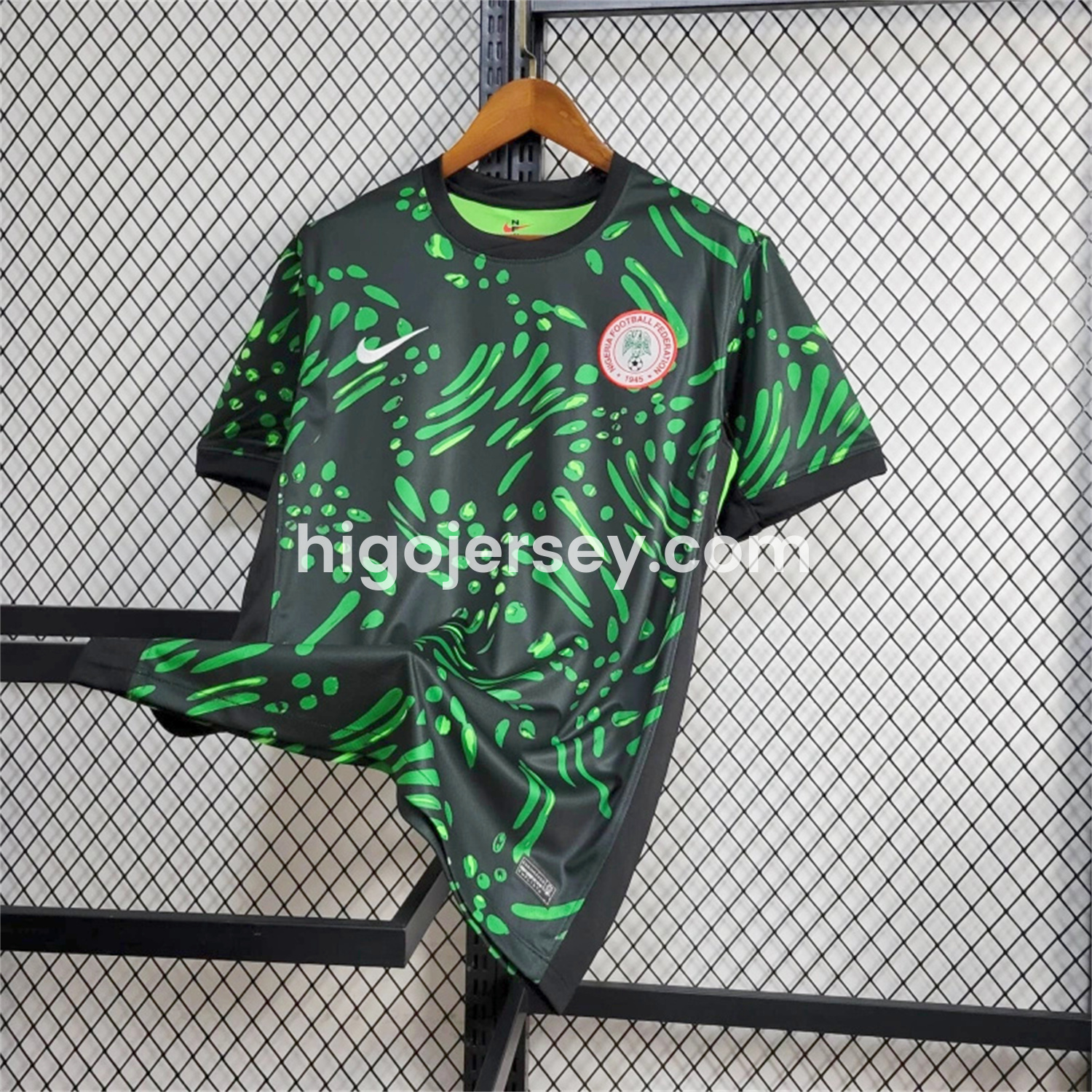 Higojerseys-Nigeria 24-25 Away Green Jersey - Fans Version