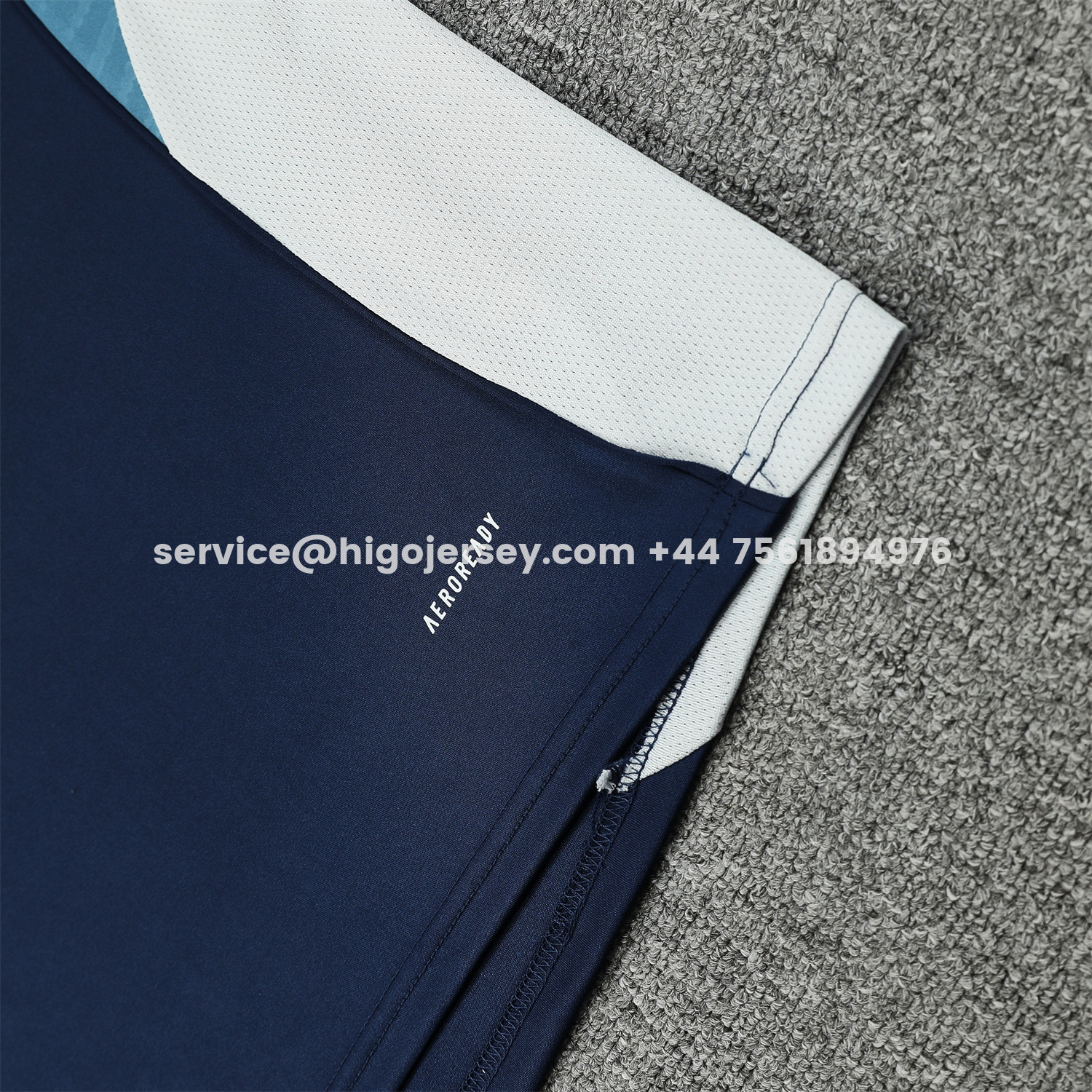 Higojerseys-Arsenal 25-26 Vest Training Set - Deep Blue Vest and Shorts