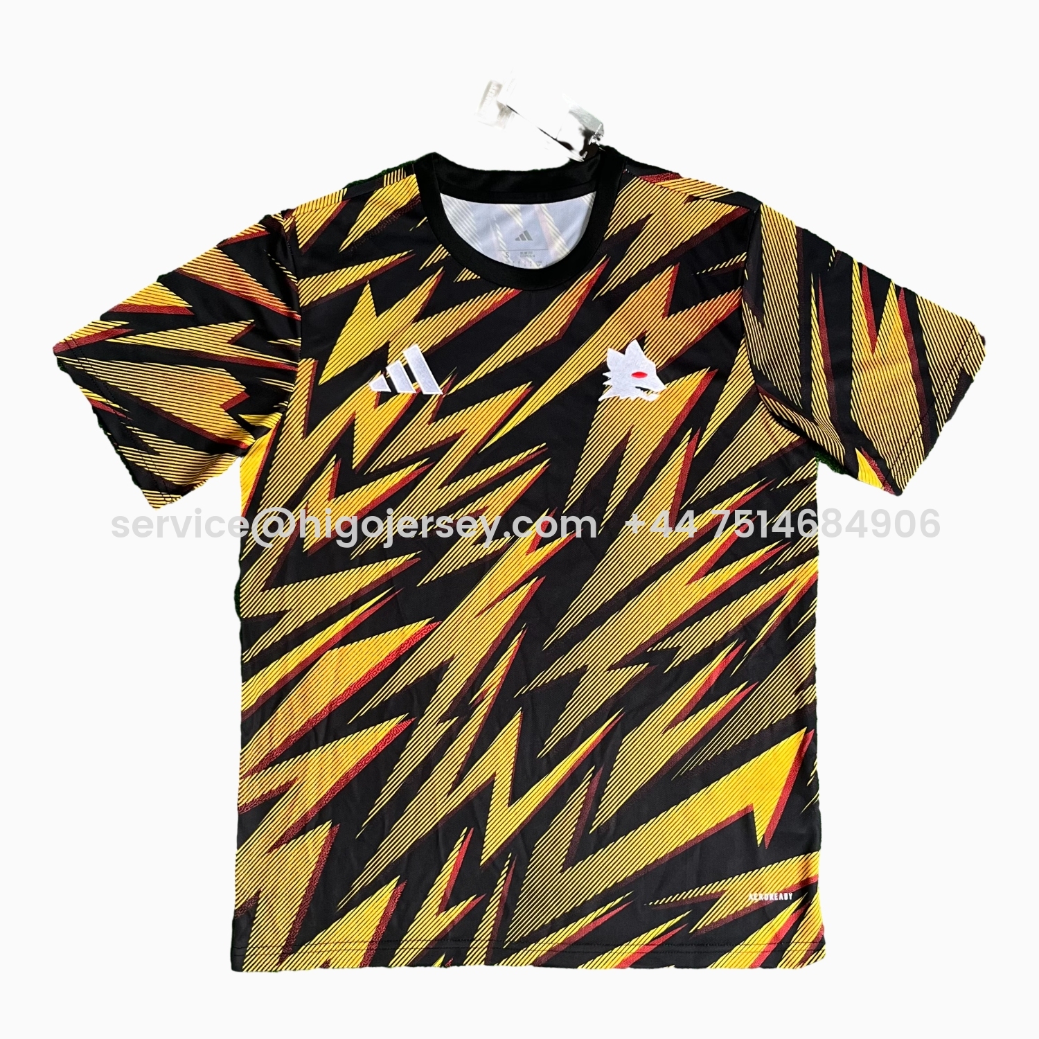 Higojerseys-AS Roma 25-26 Yellow Pre-Match Training Jersey - Fans Version