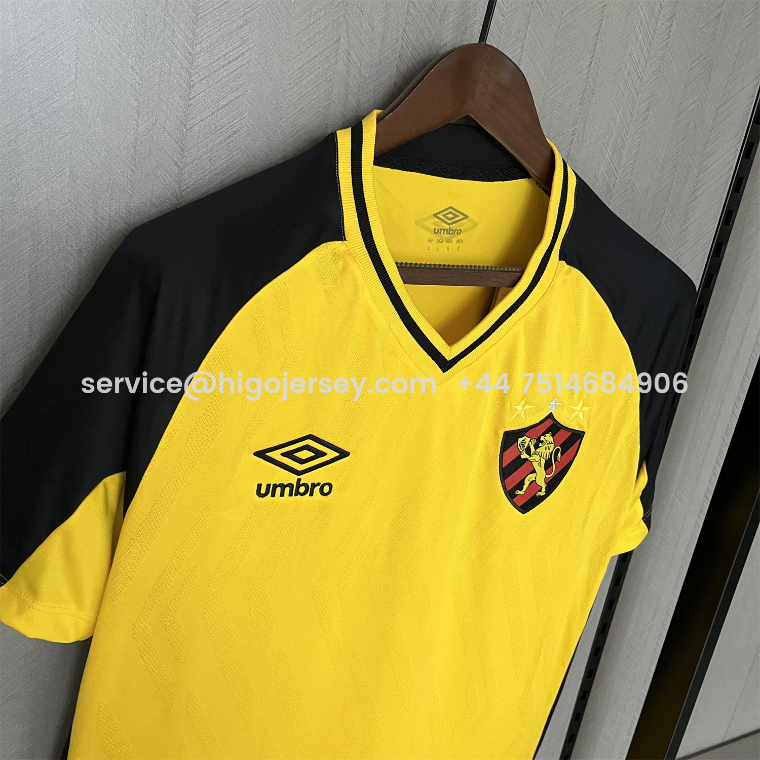 Higojerseys-Sport Recife 25-26 Away Yellow Unsponsored Jersey - Fans Version