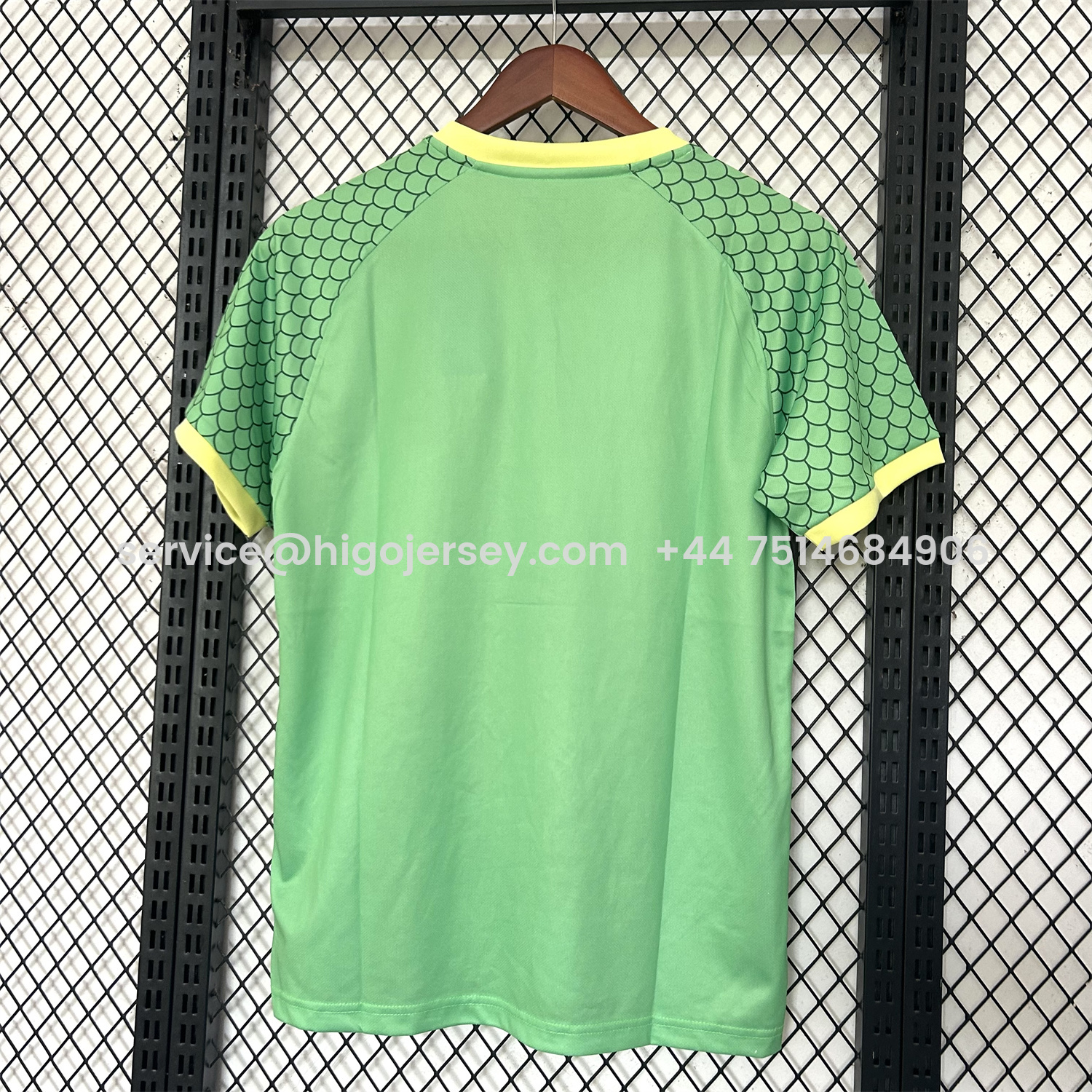 Higojerseys-Japan 25-26 Dragon Ball Golden Hair Goku Green Special Jersey - Fans Version