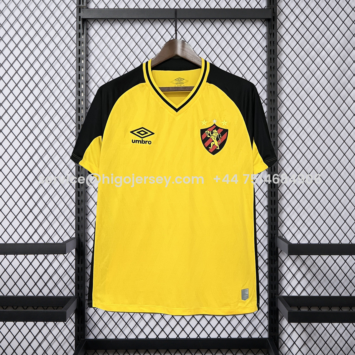 Higojerseys-Sport Recife 25-26 Away Yellow Unsponsored Jersey - Fans Version
