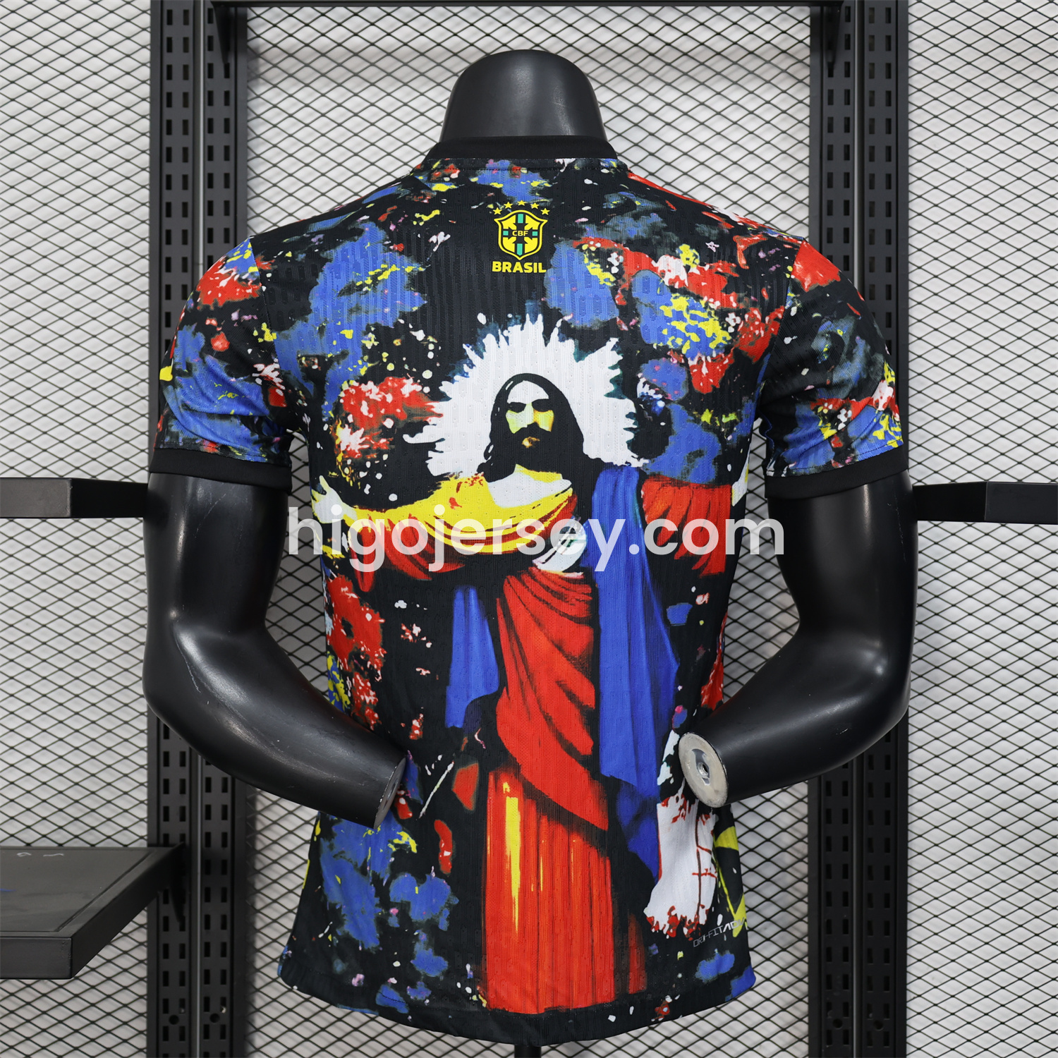 Higojerseys-Brazil 25-26 Colorful Jesus Statue Special Colorful Graffiti Jersey - Player Version