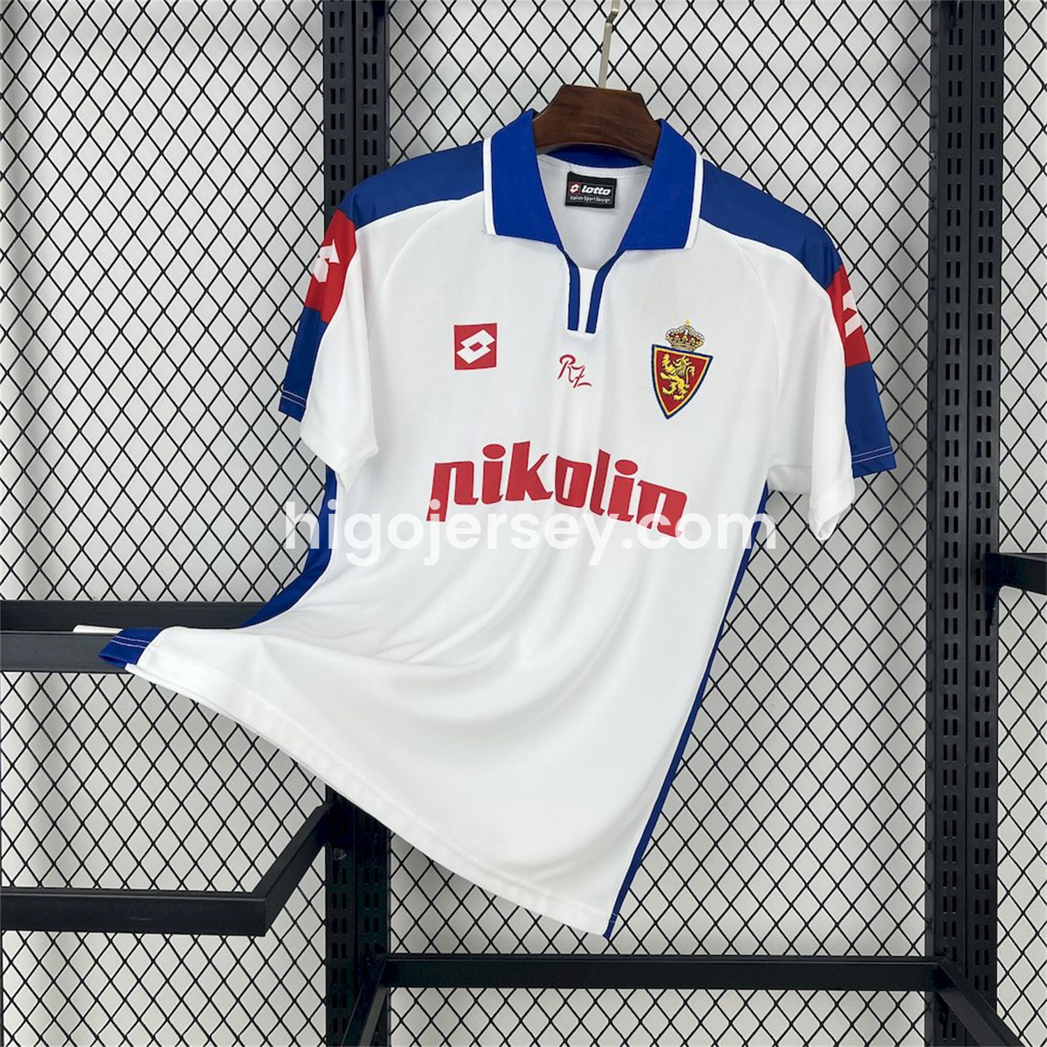 Higojerseys-Retro Real Zaragoza 2004-05 Home Jersey