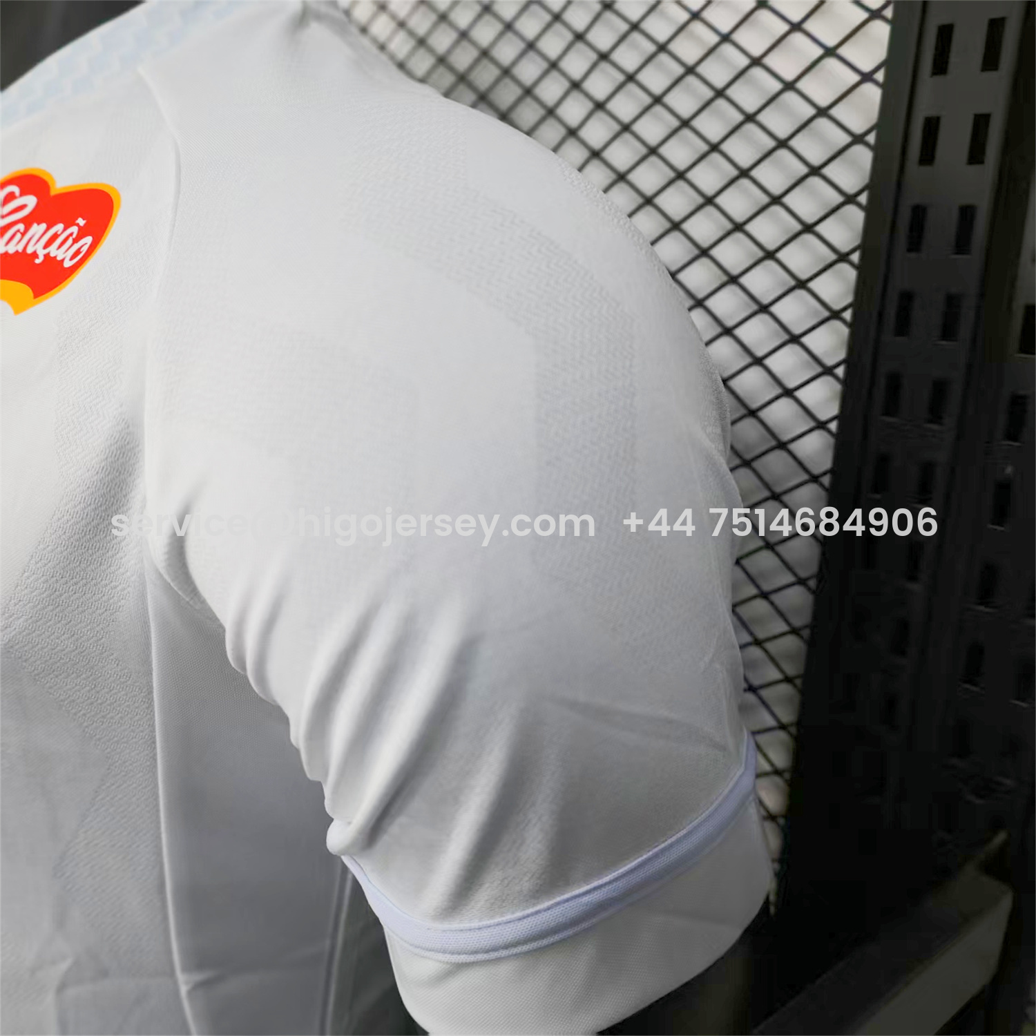Higojerseys-Santos 2025-26 Home White Jersey With Sponsors - Player Version