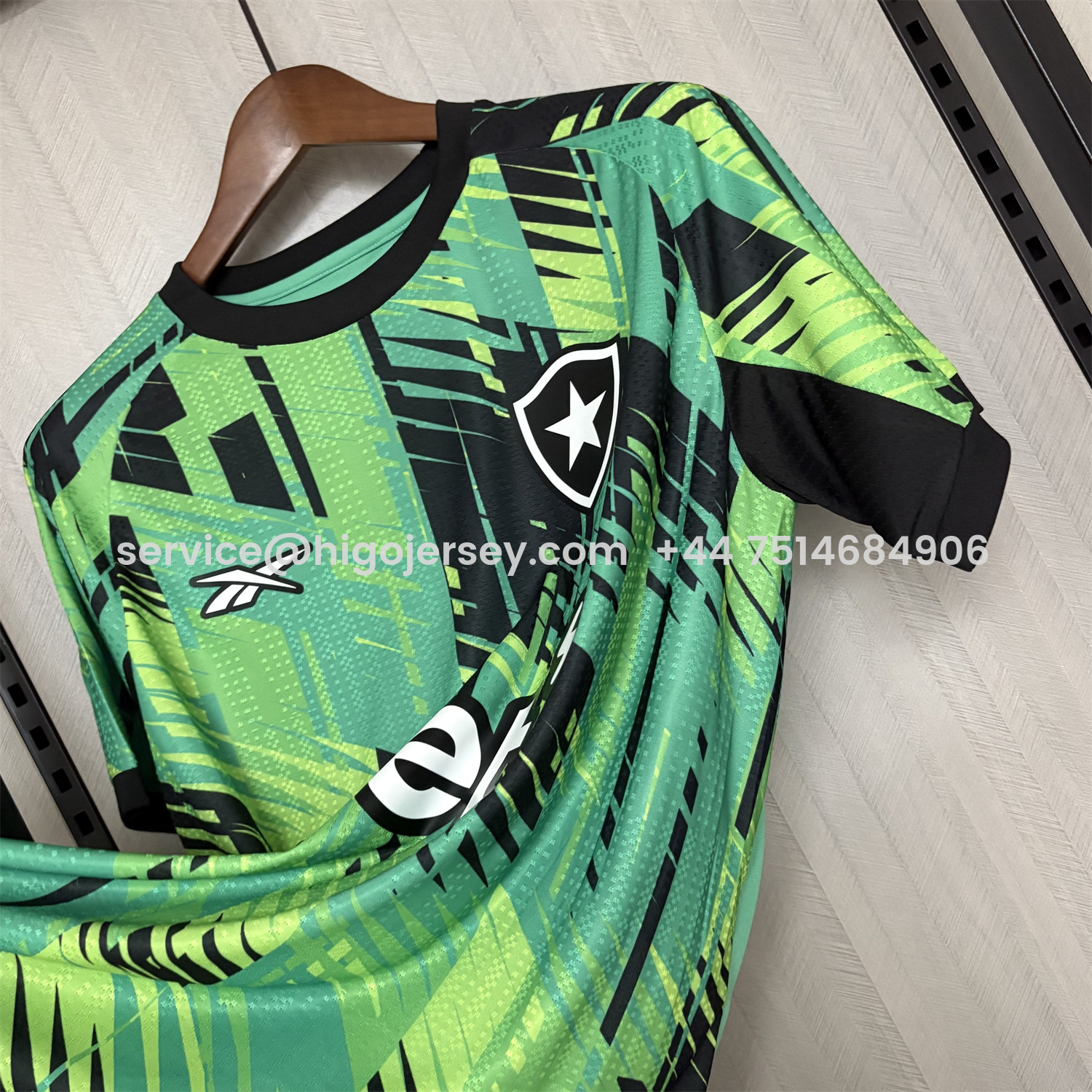 Higojerseys-Botafogo 25-26 Green And Black Training Jersey - Fans Version