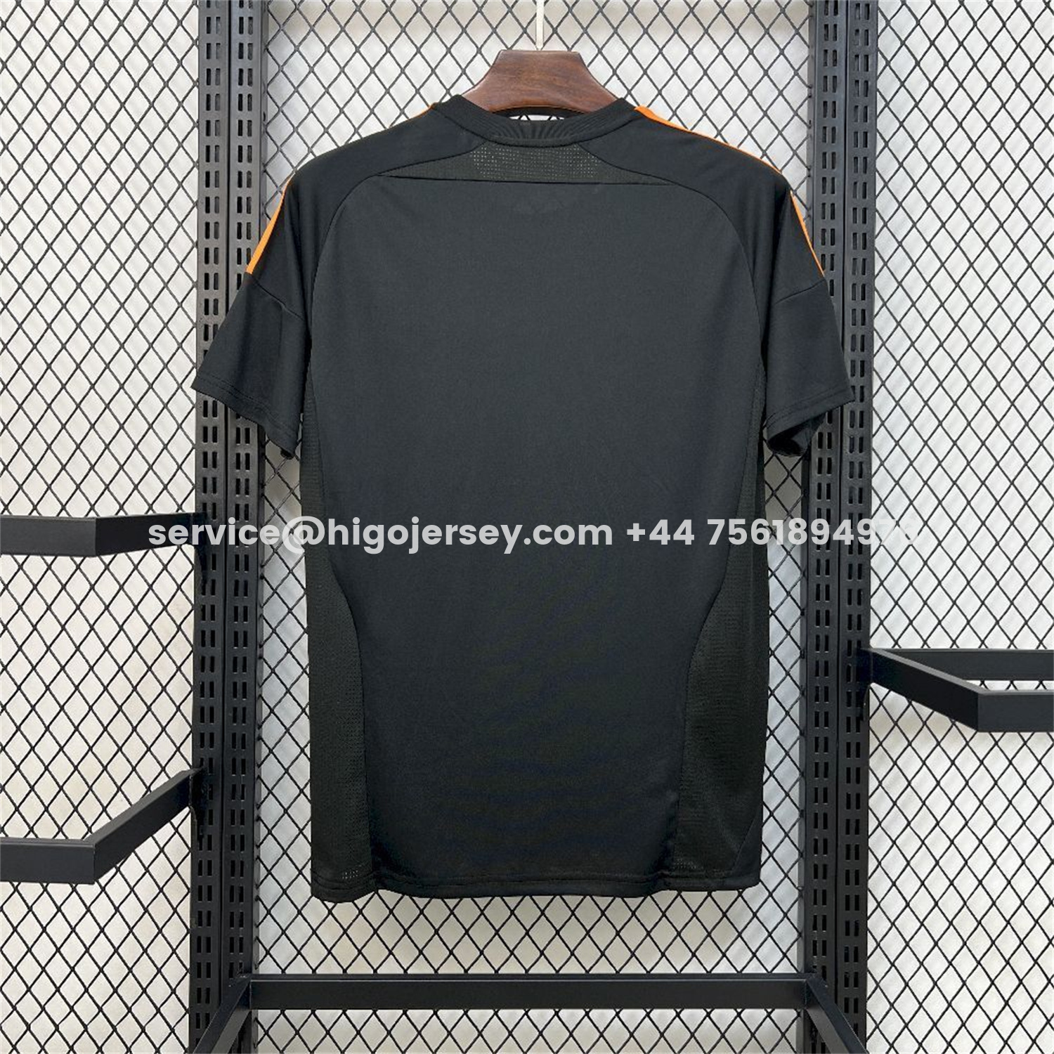 Higojerseys-Arsenal 25-26 Gold Lines Black Training Jersey - Fans Version