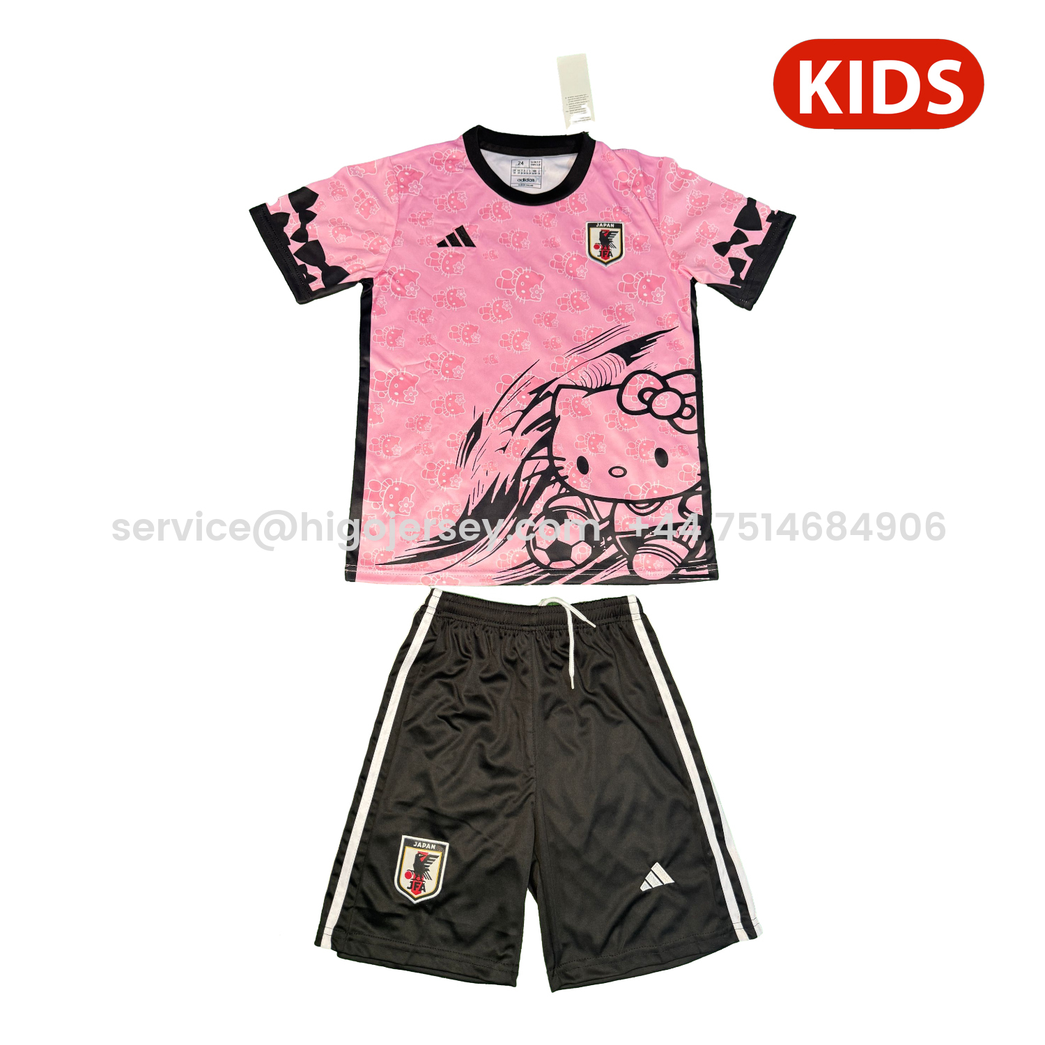 Higojerseys-Japan 25-26 Hello Kitty Pink Special Kids Kit