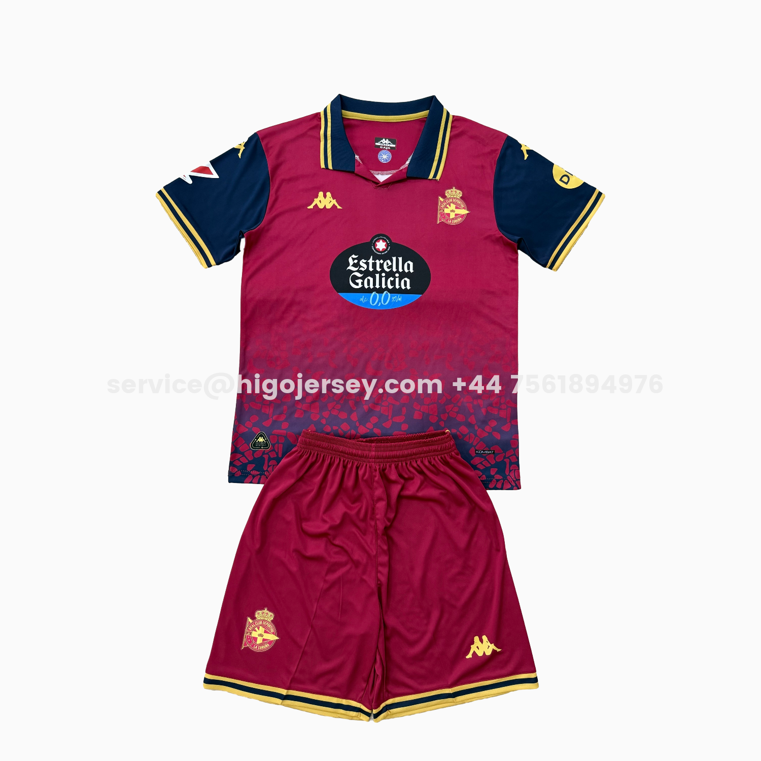 Higojerseys-Deportivo de La Coruña 25-26 Away Men's Adult Jersey Set - Fans Version