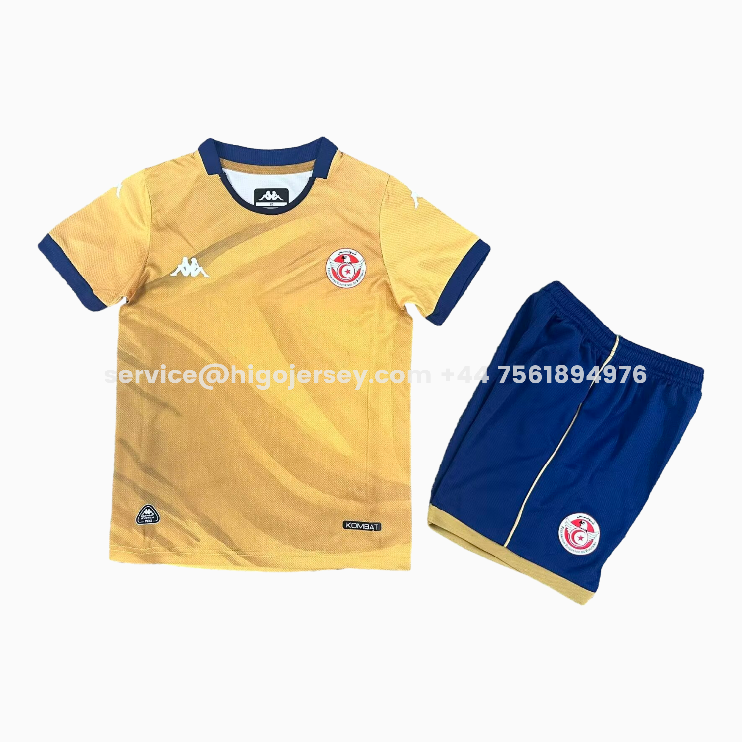 Higojerseys-Tunisia 2026 Third Yellow Kids Kit