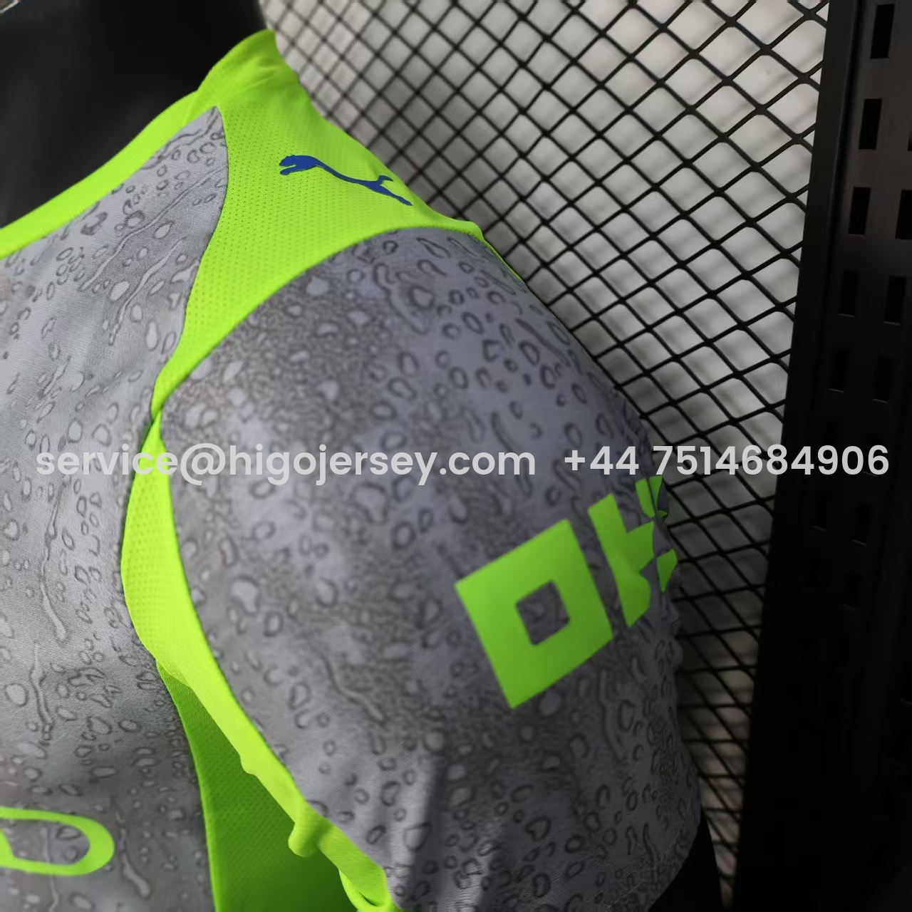 Higojerseys-Manchester City 25-26 Third Grey Green Jersey - Player Version