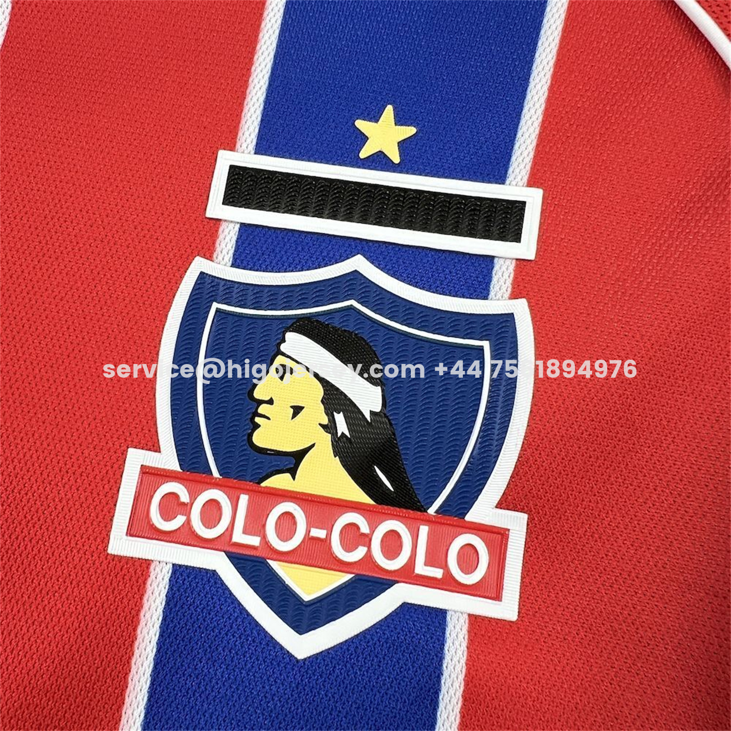 Higojerseys-Colo Colo 25-26 Red And Blue Third Jersey - Fans Version