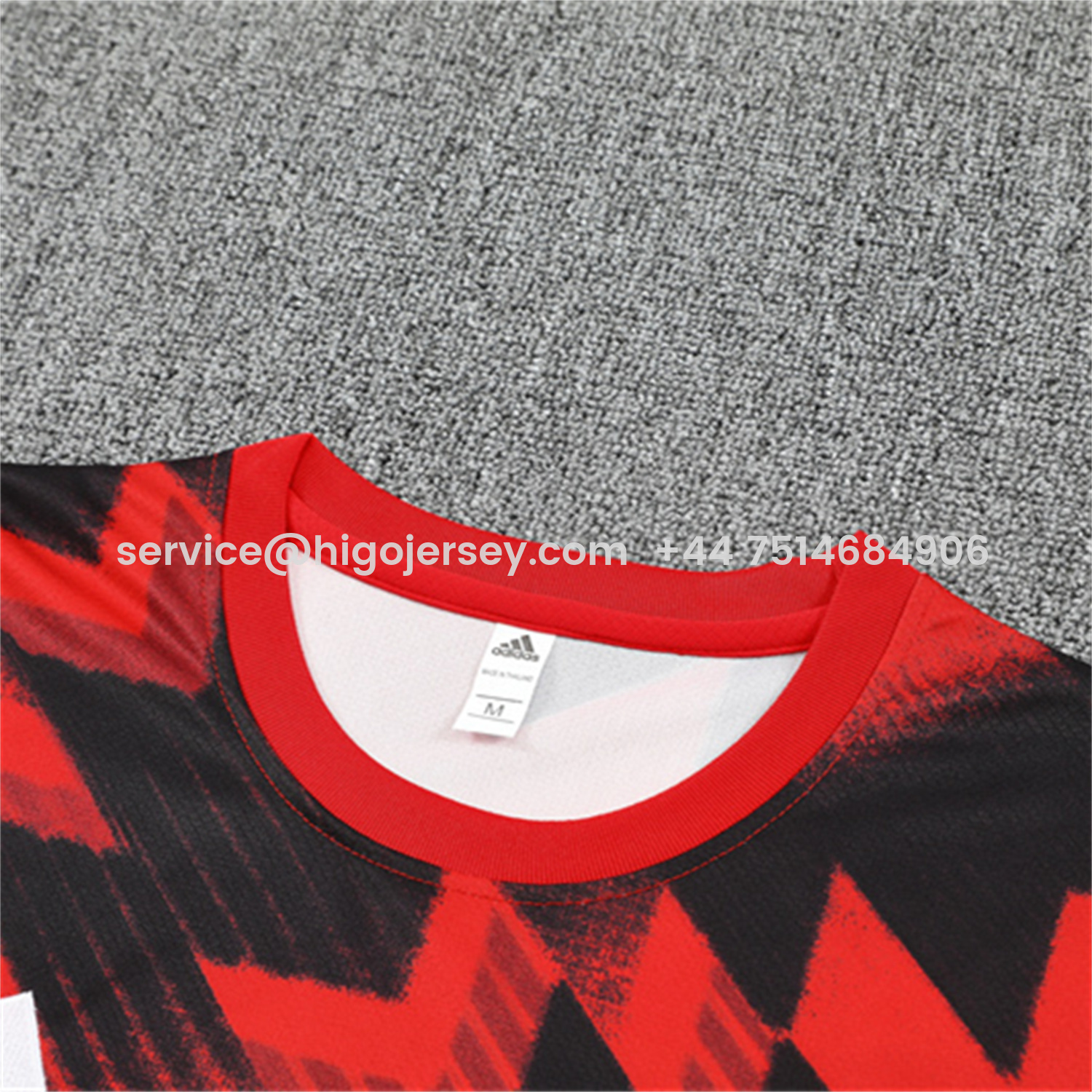 Higojerseys-Manchester United 25-26 Short-Sleeve Training Set - Red Camouflage Top & Black Shorts