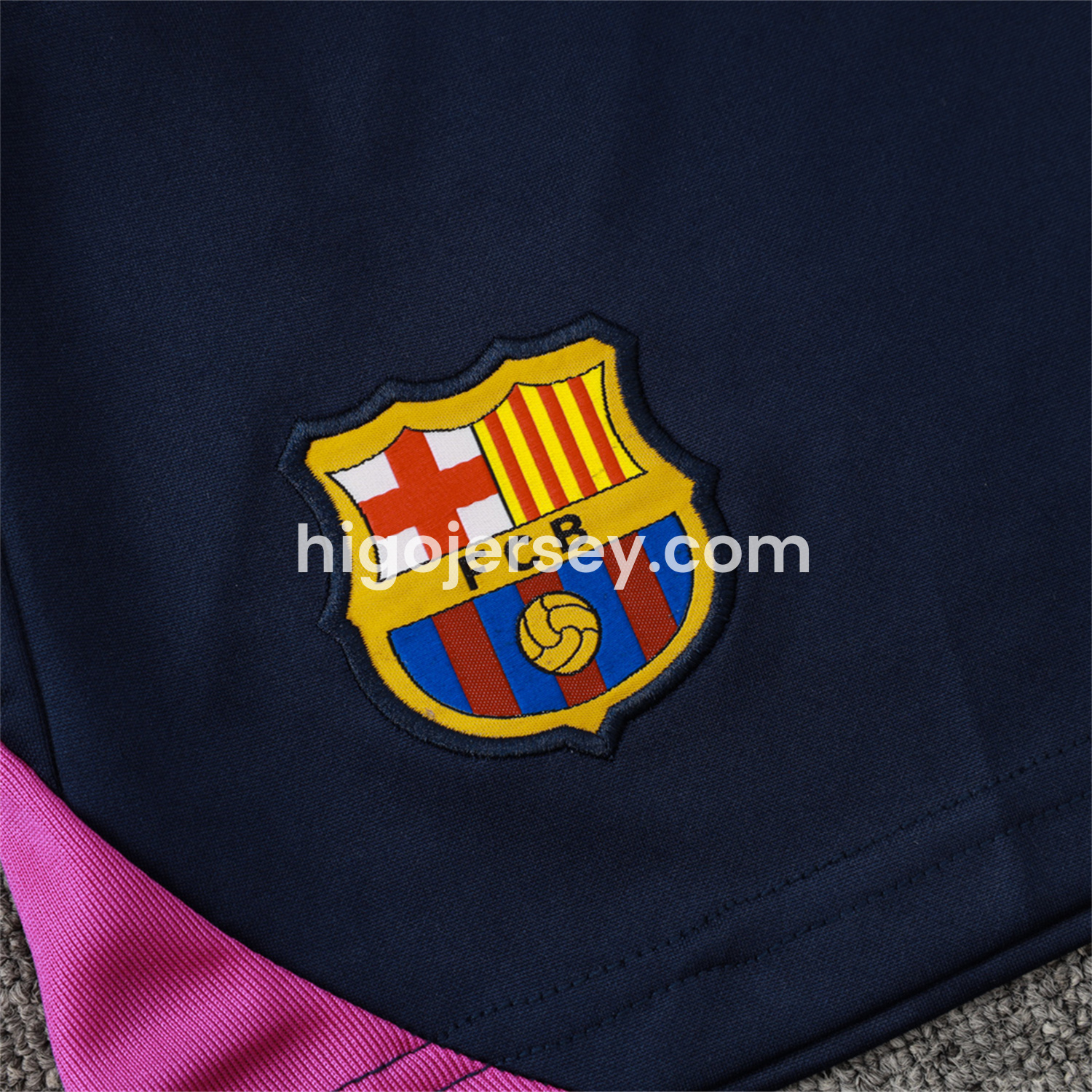 Higojerseys-Barcelona 25-26 Vest Training Set - Deep Blue Black Vest and Shorts
