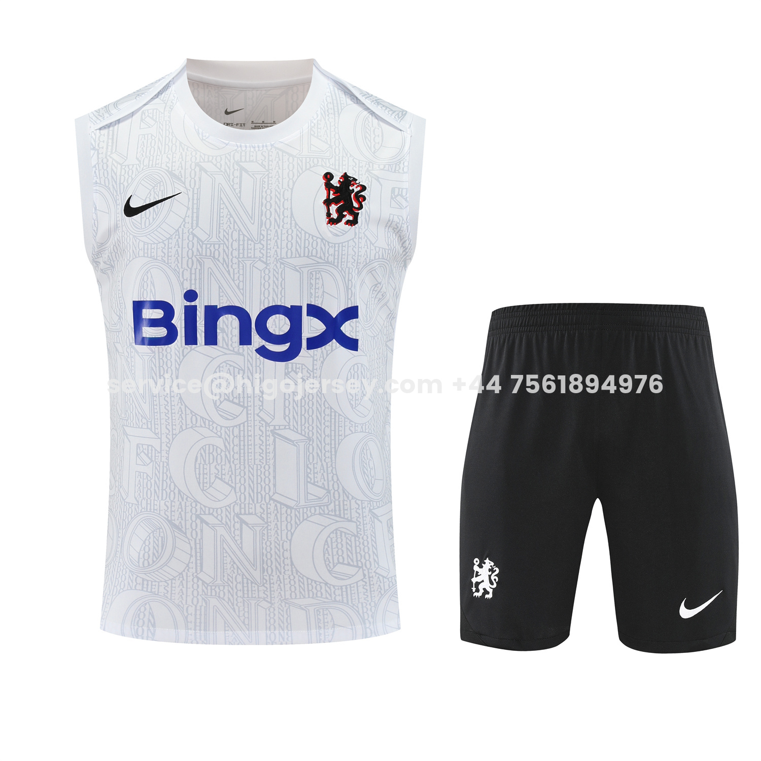 Higojerseys-C.h.e.l.s.e.a 25-26 Training Vest Suit - White