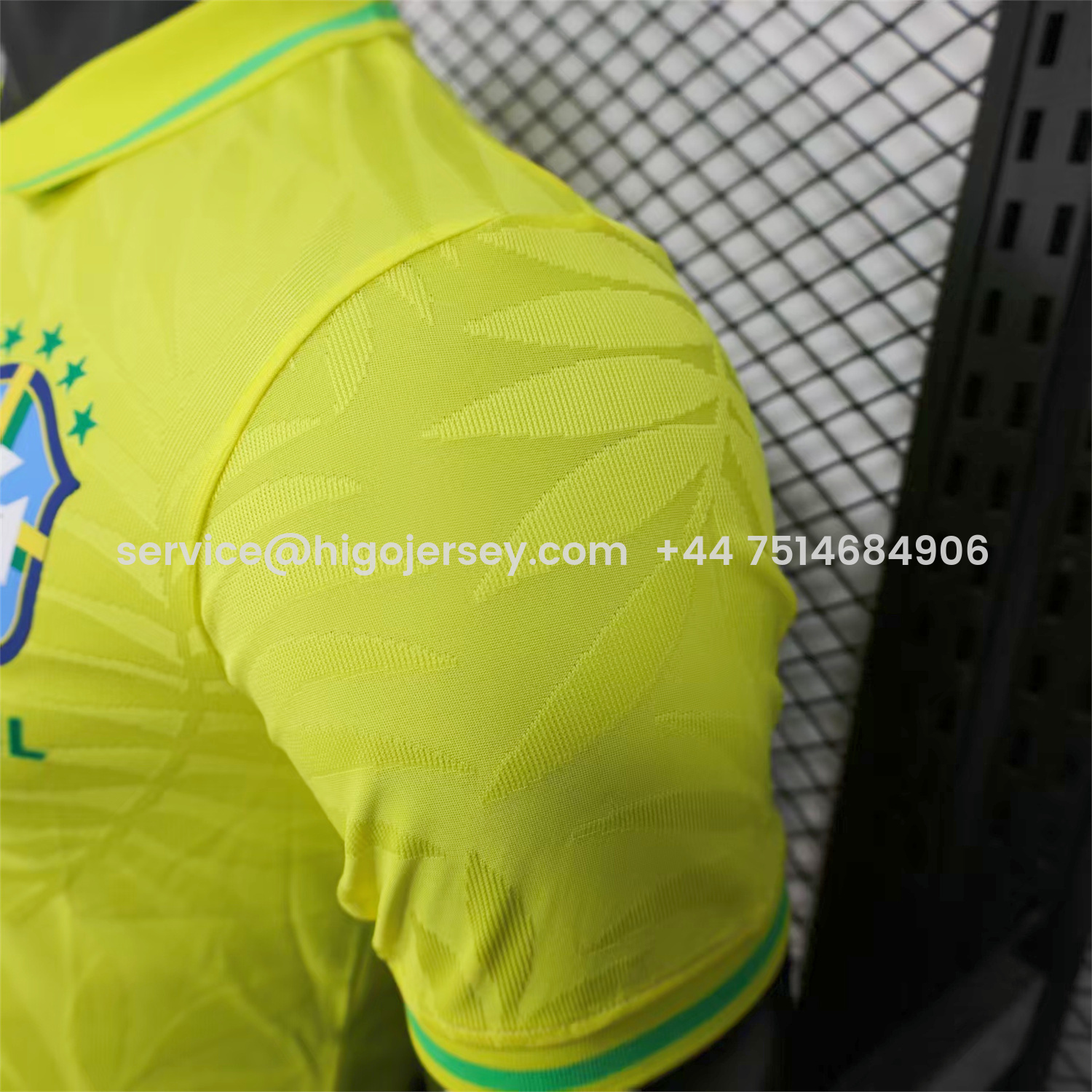 Higojerseys-Brazil 25-26 Fern Yellow Polo Jersey - Player Version