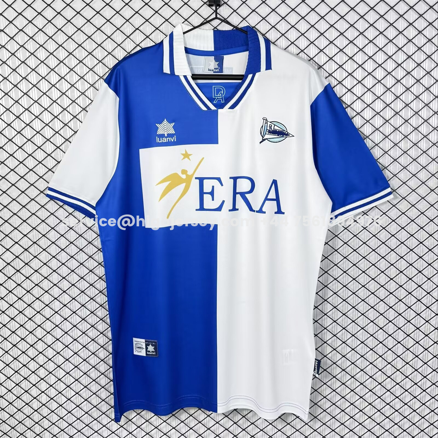 Higojerseys-Retro Deportivo Alavés 1999-00 Home Jersey