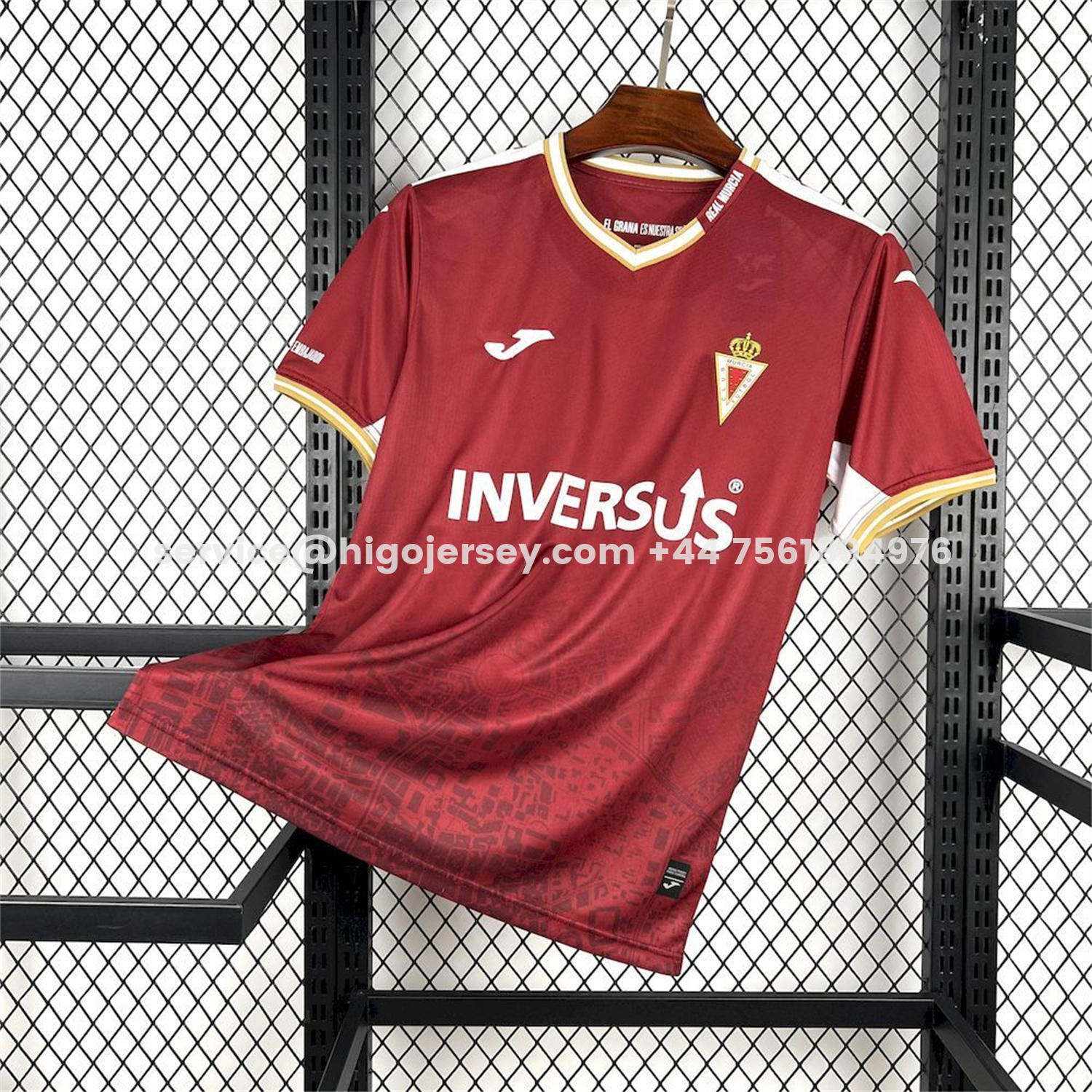 Higojerseys-Real Murcia 25-26 Home Jersey - Fans Version