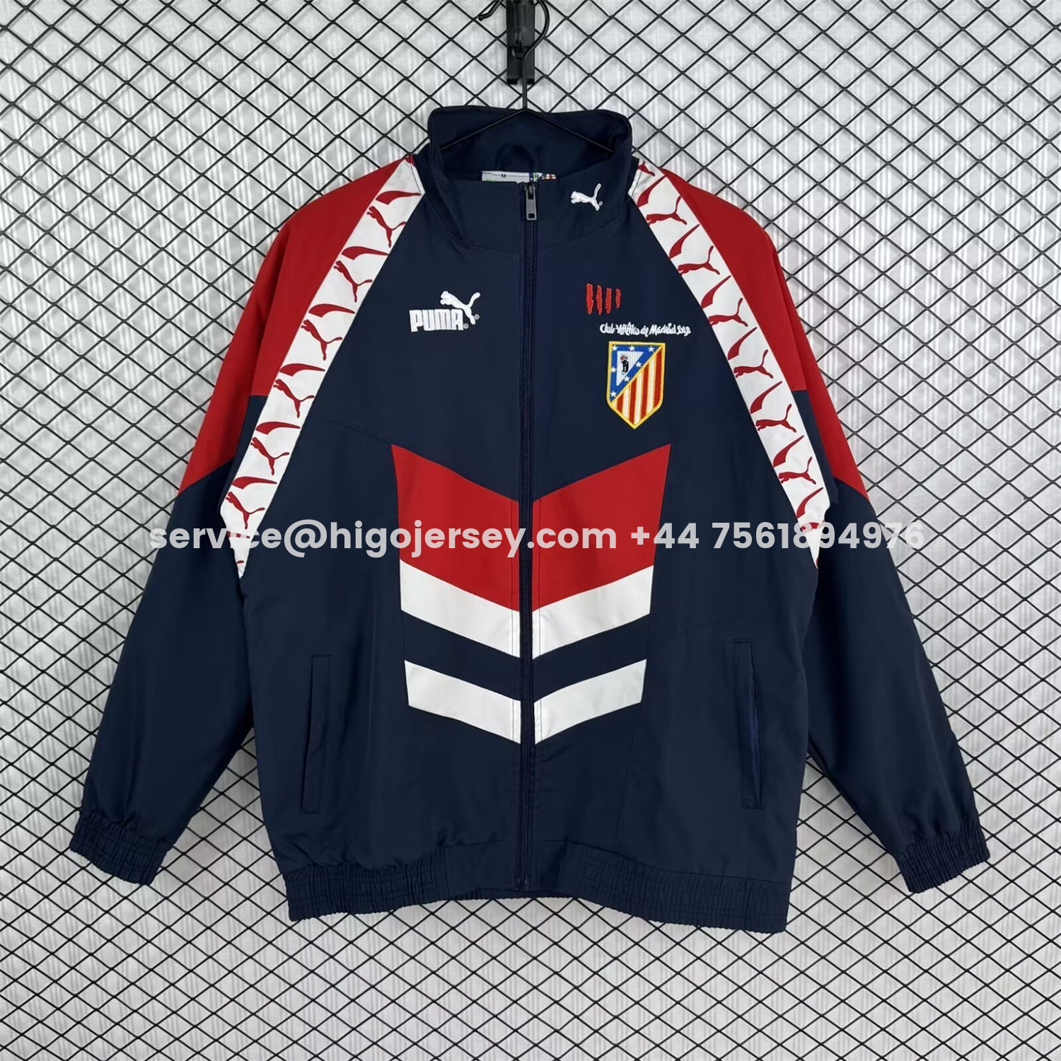 Higojerseys-Atletico Madrid 25-26 Windbreaker Jacket - Black