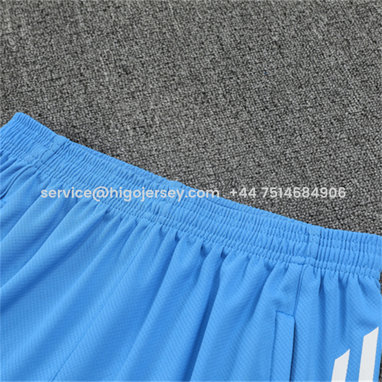 Higojerseys-Real Madrid 25-26 Kids Short-Sleeve Training Set - White Top and Sky Blue Shorts