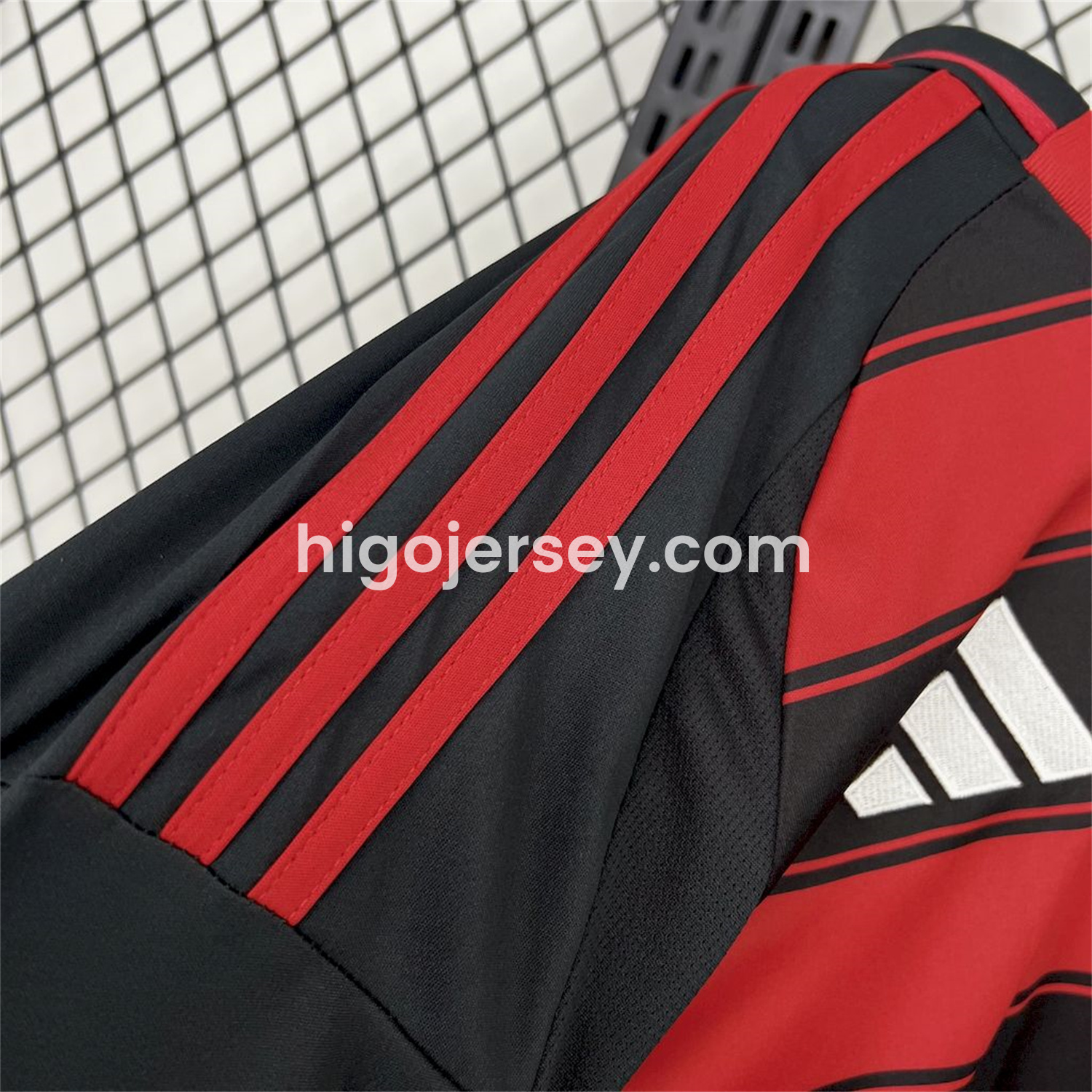 Higojerseys-Flamengo 25-26 Home Unsponsored Long Sleeves Jersey - Fans Version