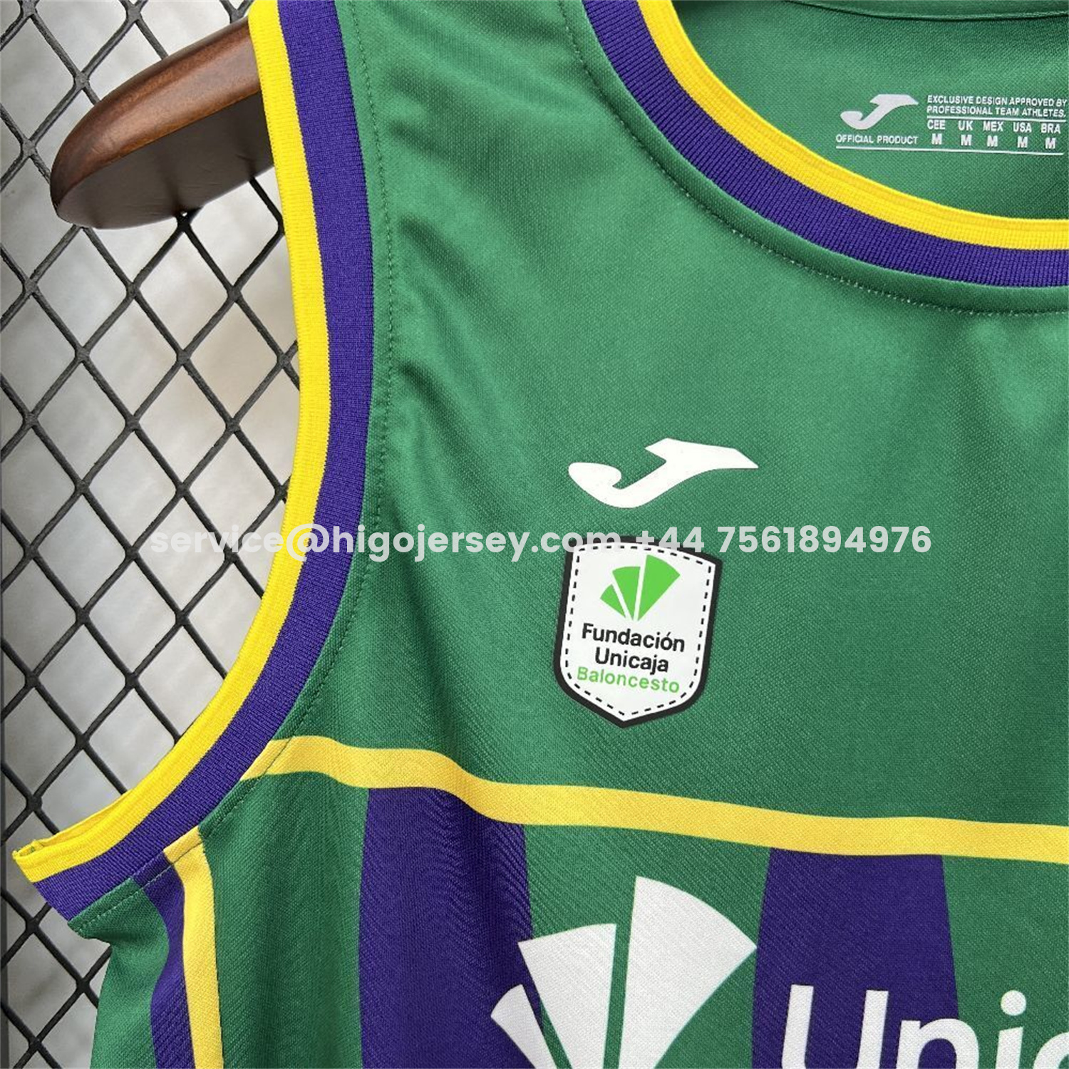Higojerseys-Malaga 25-26 Green Basketball Training Vest - Fans Version