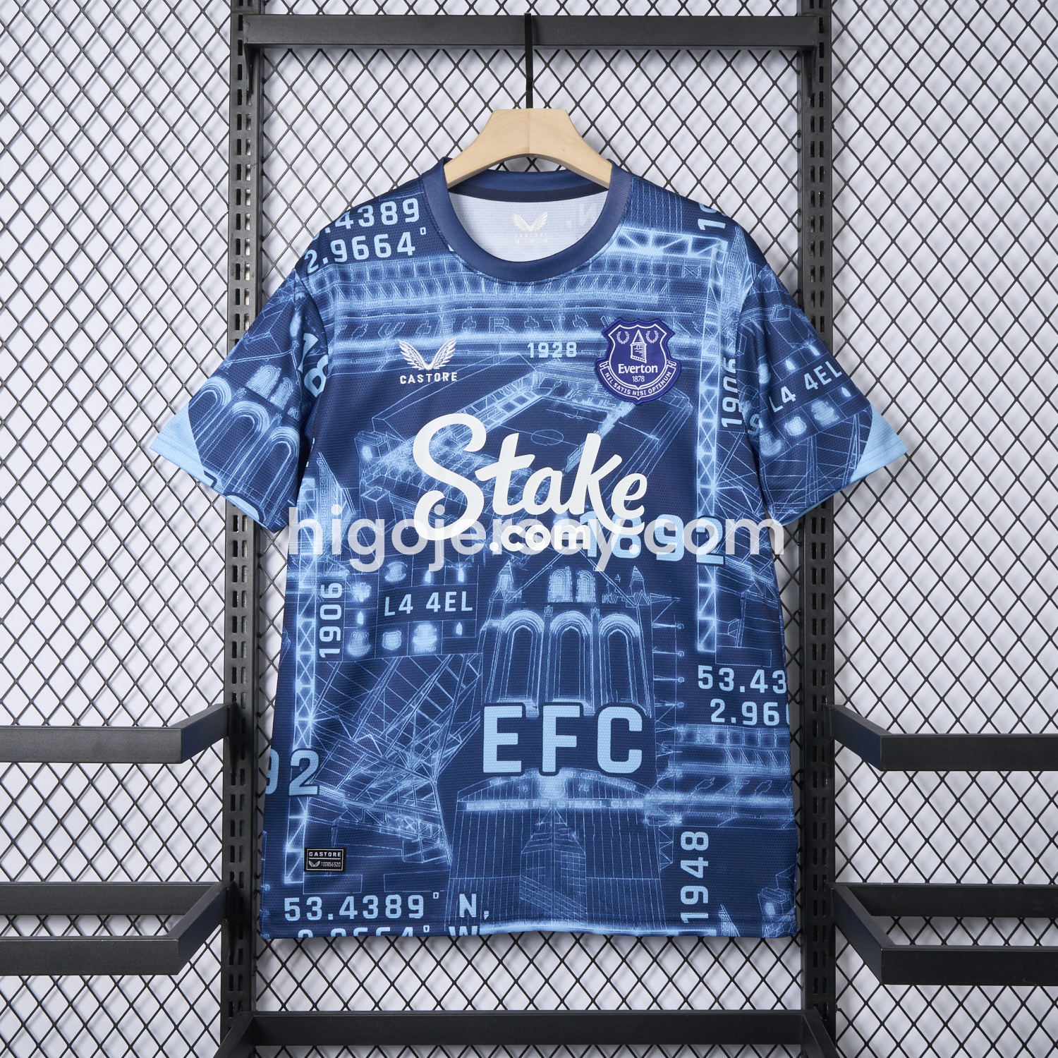 Higojerseys-Everton 24-25 Pre-Match Farewell Jersey - Fans Version