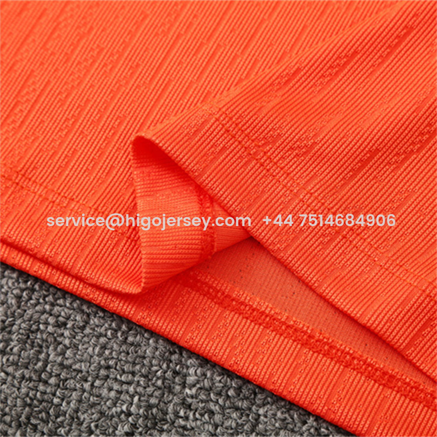 Higojerseys-Barcelona 25-26 Kids Long Sleeve Training Set - Orange Top Royal Blue Sponsor & Royal Blue Pants