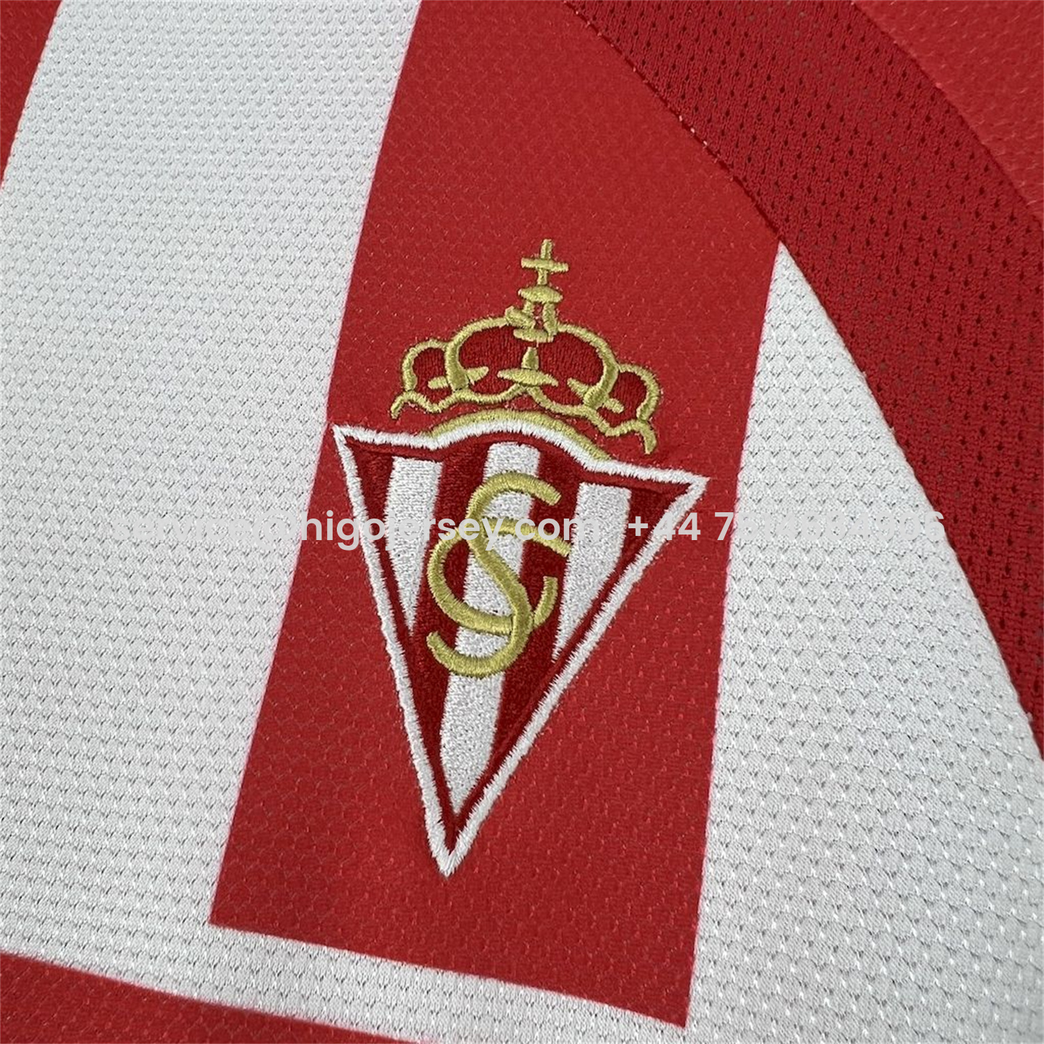 Higojerseys-Retro Sporting de Gijon 2008-09 Home Jersey