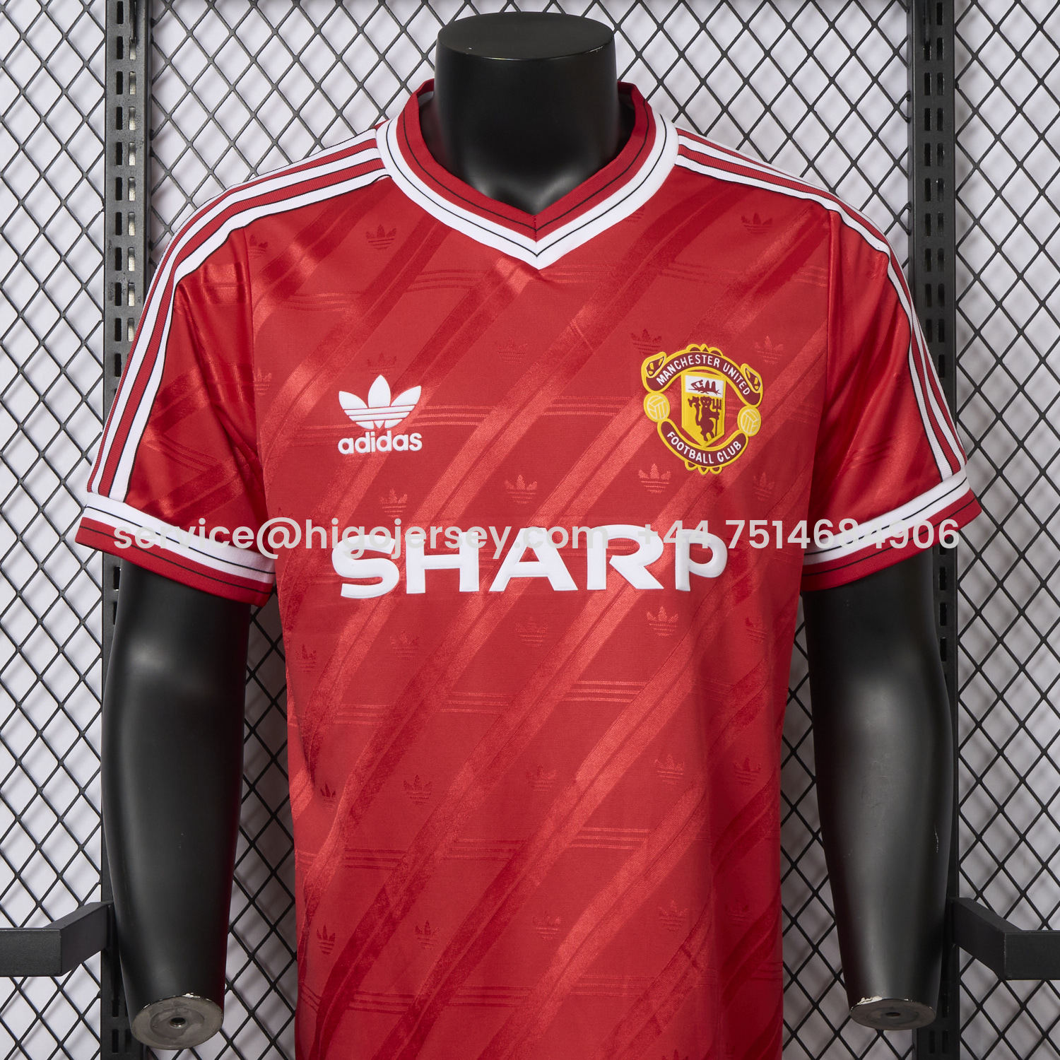 Higojerseys-Retro Manchester United 1986-88 Home Remake Jersey - Player Version