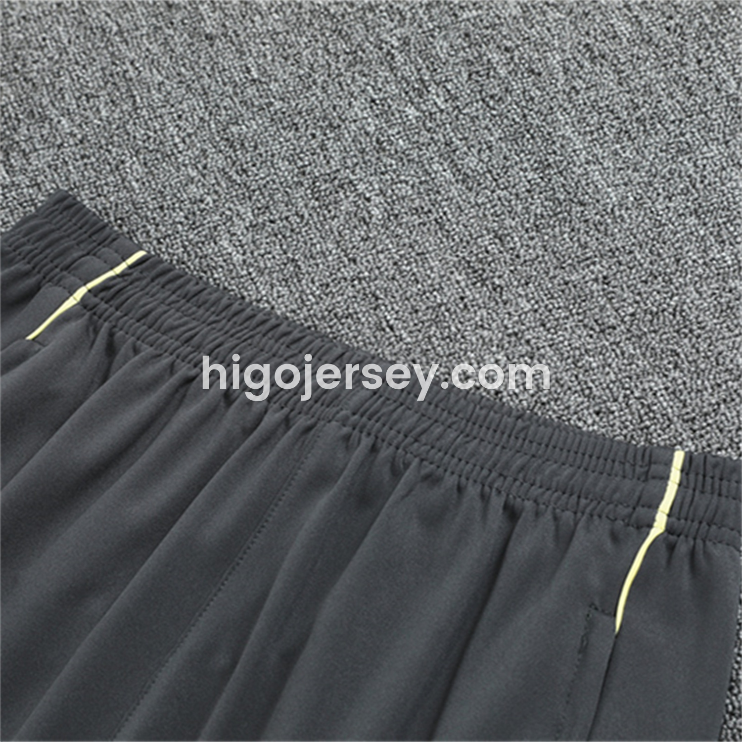 Higojerseys-Real Madrid 25-26 Kid Long Sleeves Training Set - Yellow Top & Gray Pants