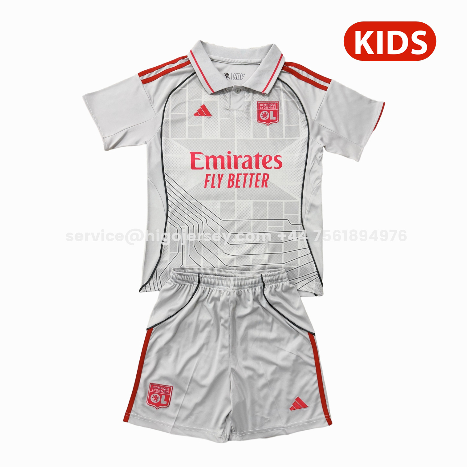 Higojerseys-Lyon 25-26 Third Kids Kit