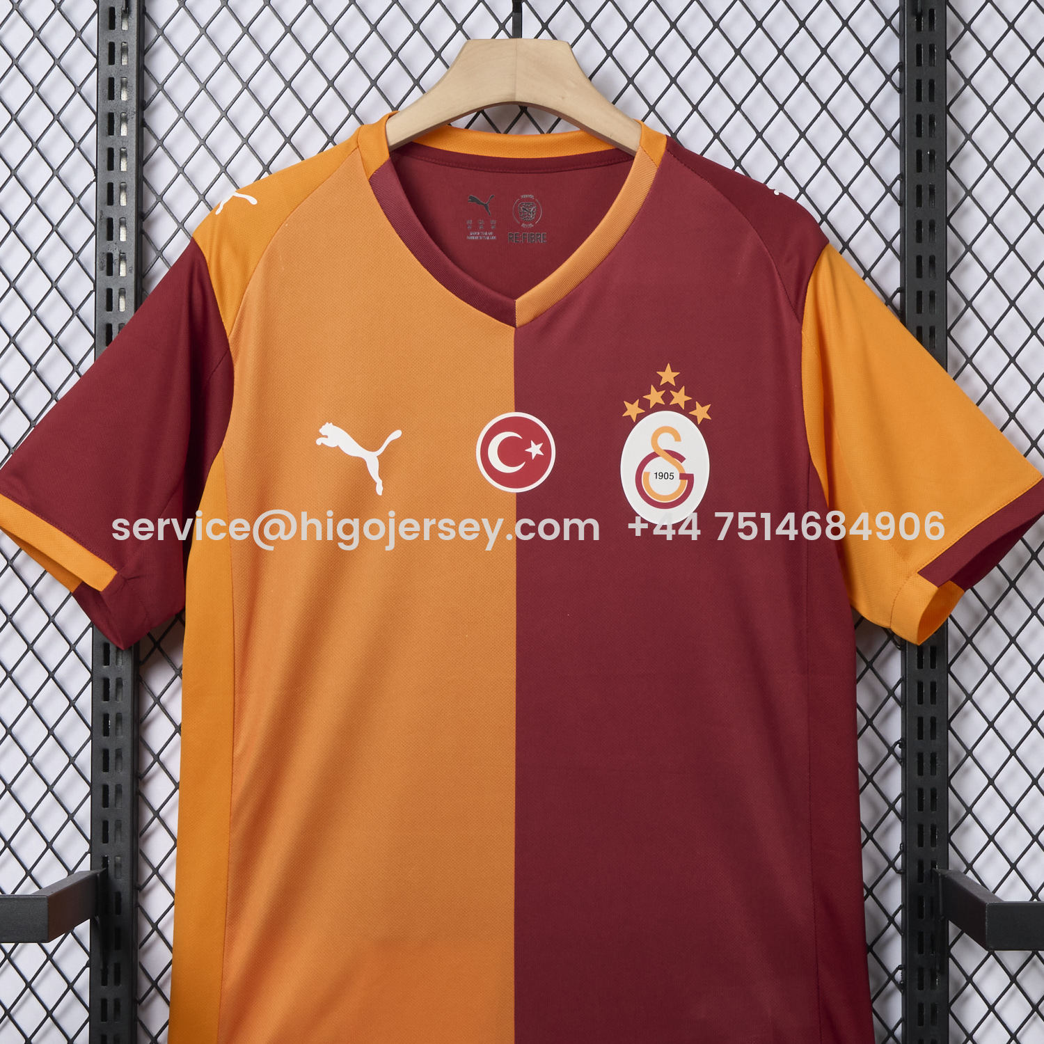 Higojerseys-Galatasaray 25-26 Home Unsponsored Jersey with Five Stars - Fans Version