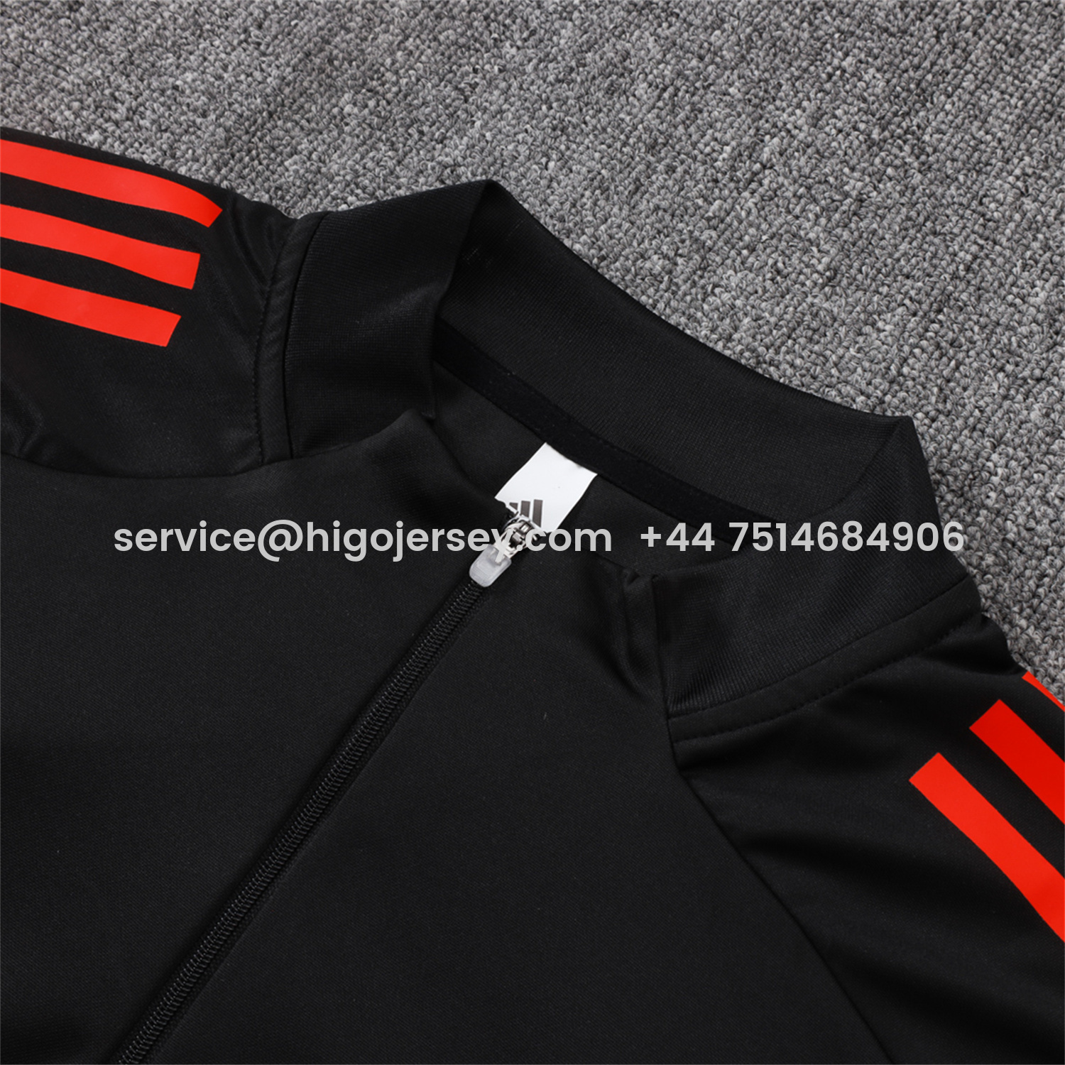 Higojerseys-Bayern Munich 25-26 Long Sleeves Training Set - Black Top & Pants with Orange Badge