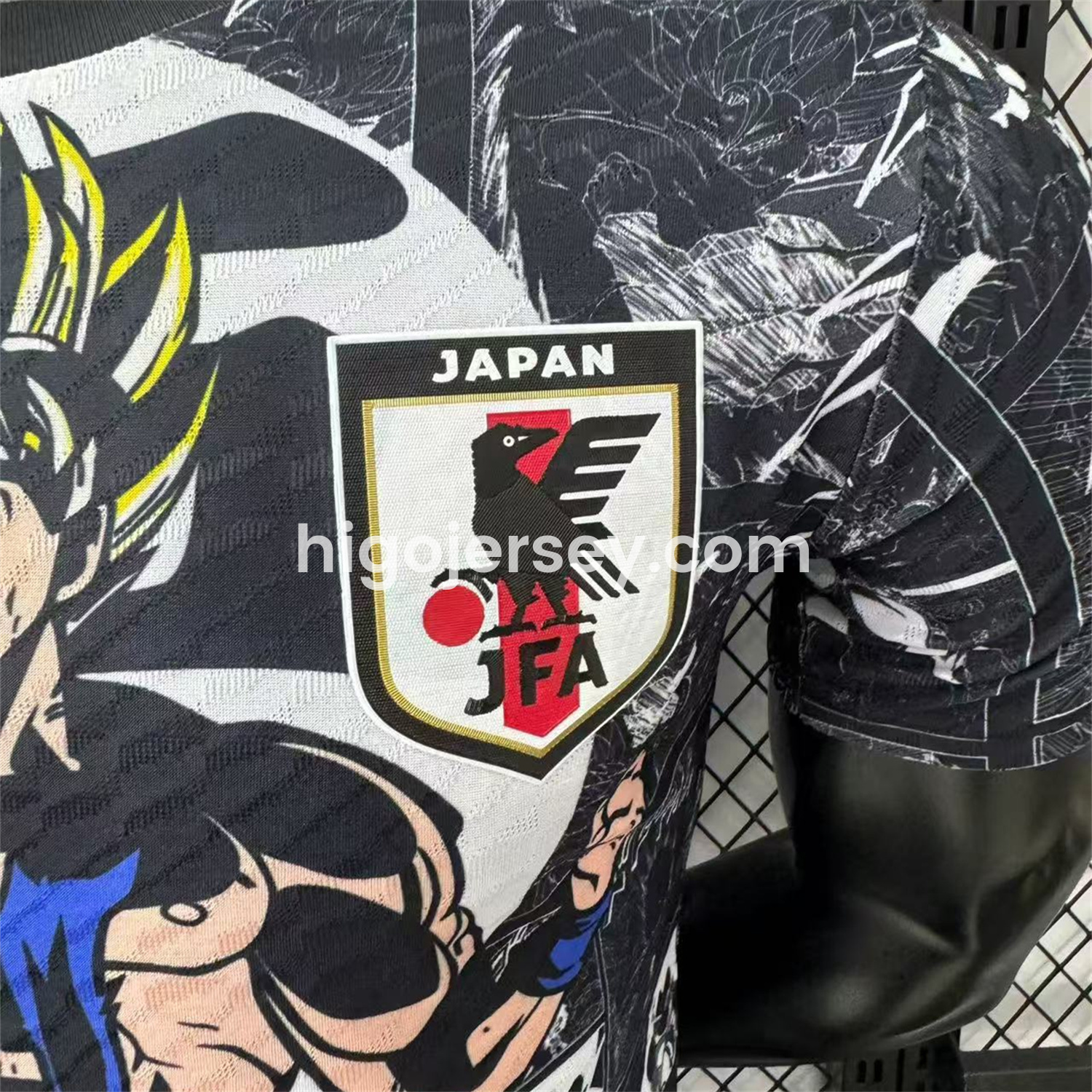 Higojerseys-Japan 25-26 Muscle Saiyan Black Special Jersey - Player Version