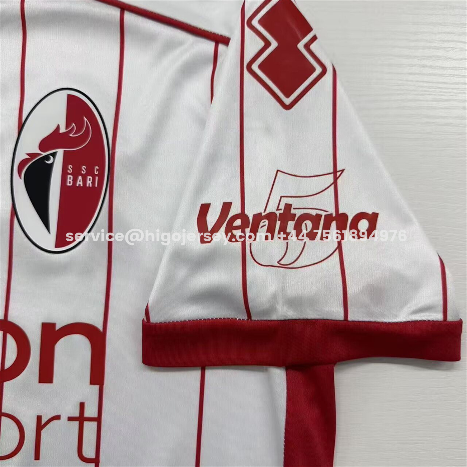 Higojerseys-SSC Bari 25-26 Home White Jersey - Fans Version