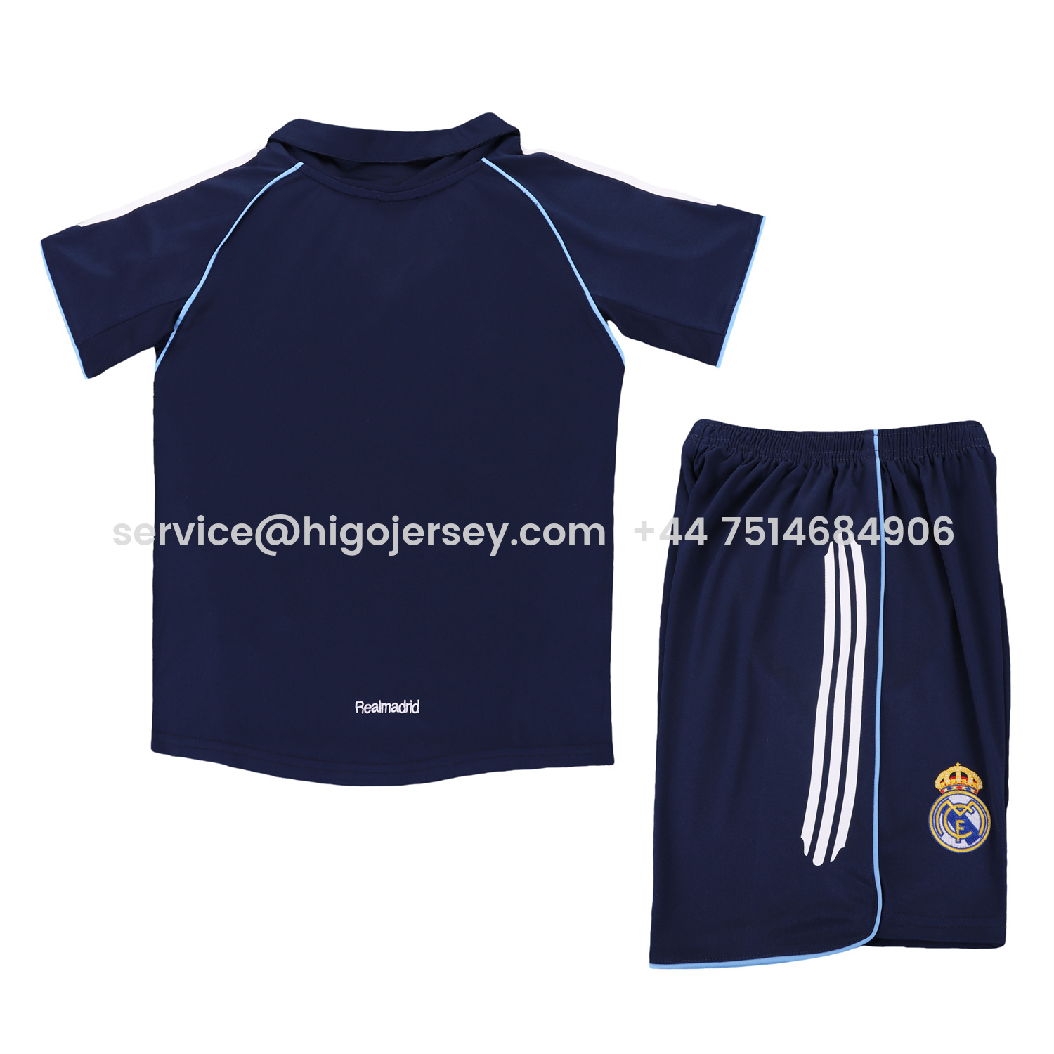 Higojerseys-Retro Real Madrid 05-06 Away Kids Kit