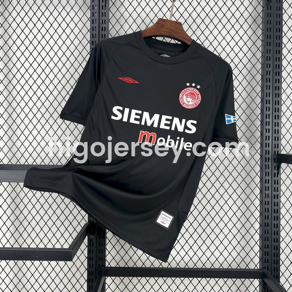 Higojerseys-Retro Olympiacos 2004-05 Away Jersey