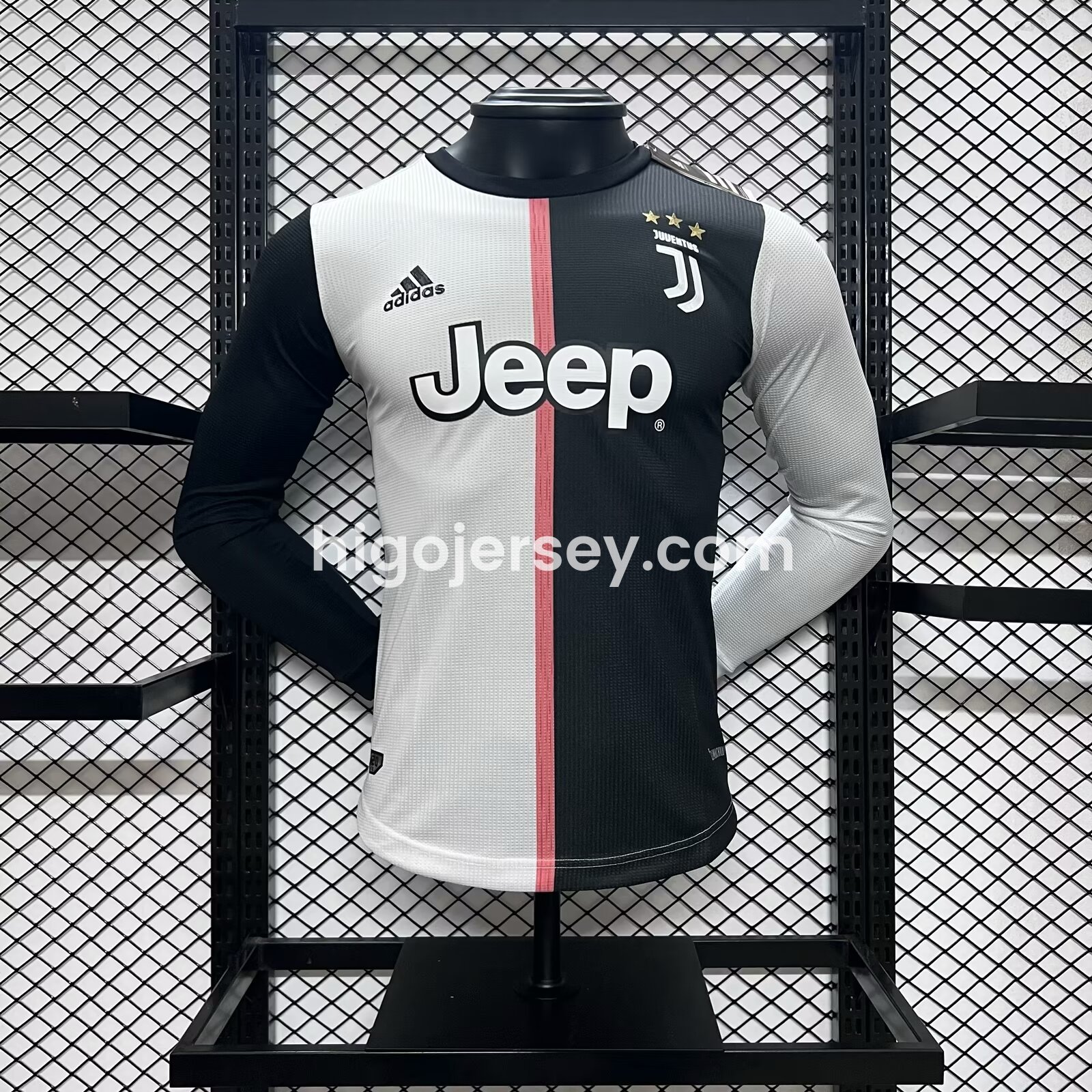 Higojerseys-Retro Juventus 2019-20 Home Stadium Long Sleeve Jersey - Player Version