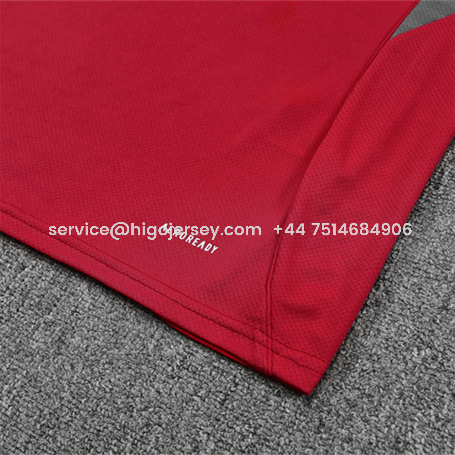 Higojerseys-Arsenal 25-26 Short-Sleeve Training Set- Red Top & Green Shorts